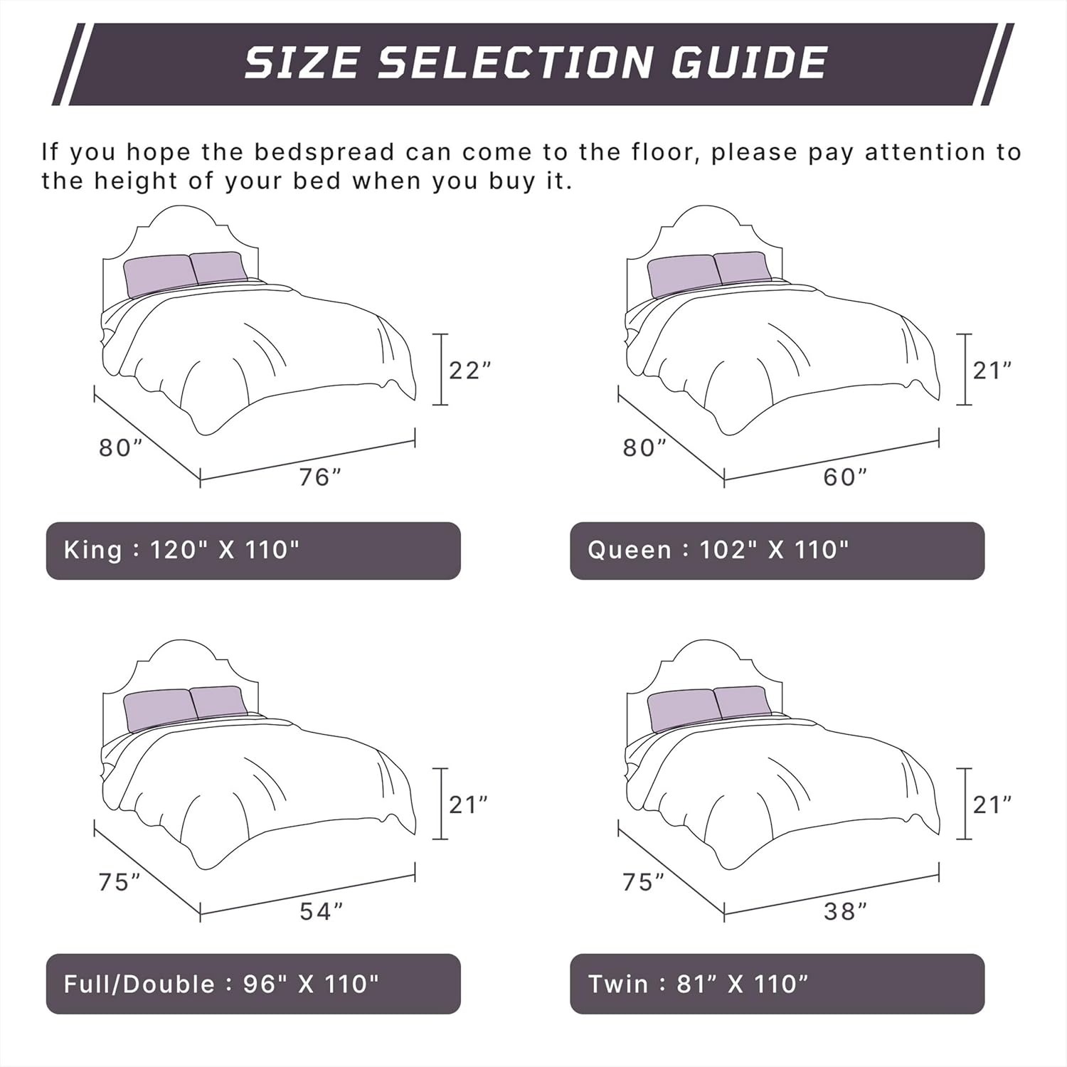Better Trends Chenille Bedspread Queen Size Set