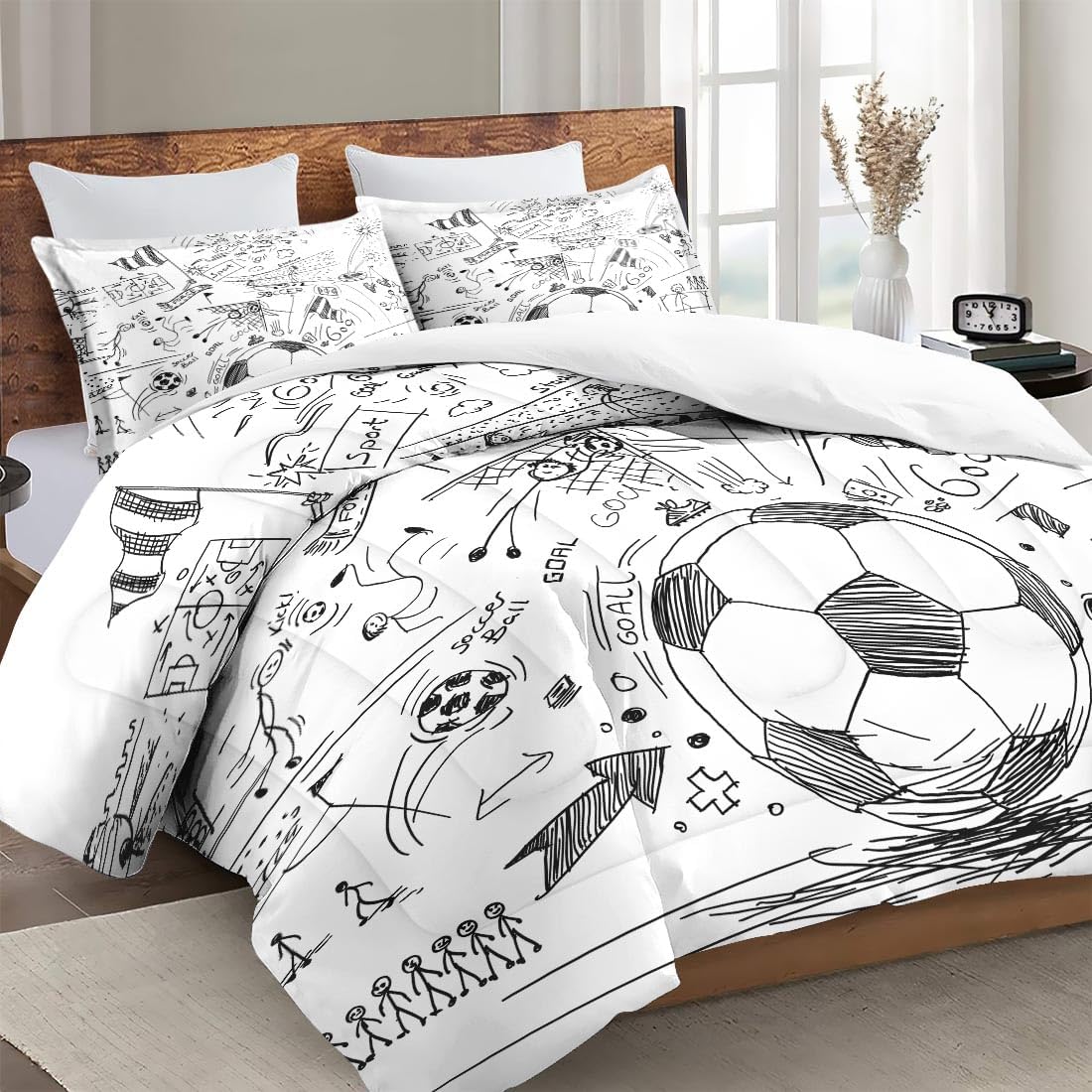 WeCozy Full Size Comforter Set with 2 Pillowcases