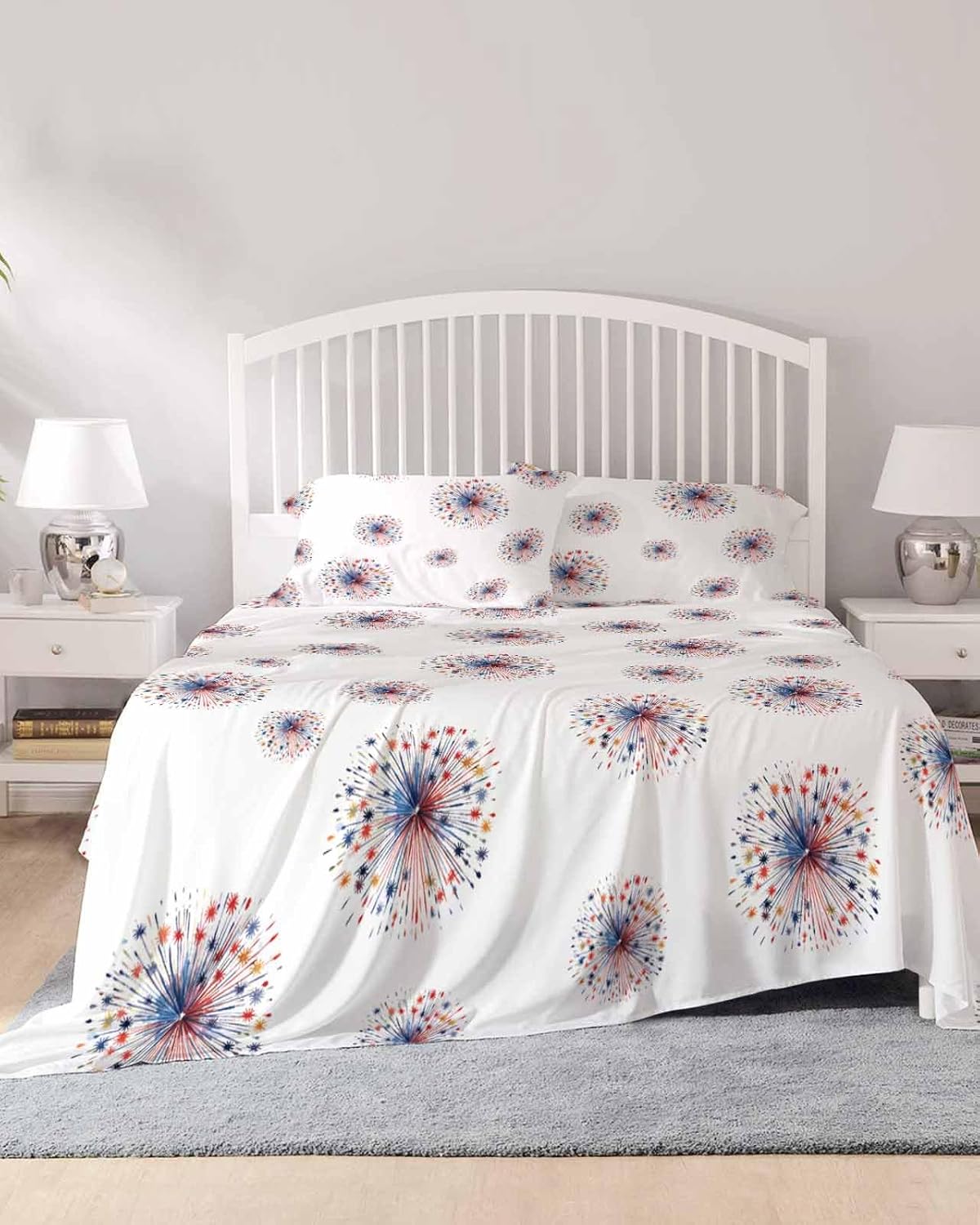 Boanket 4th of July Fireworks King Sheet Set 4 Piece