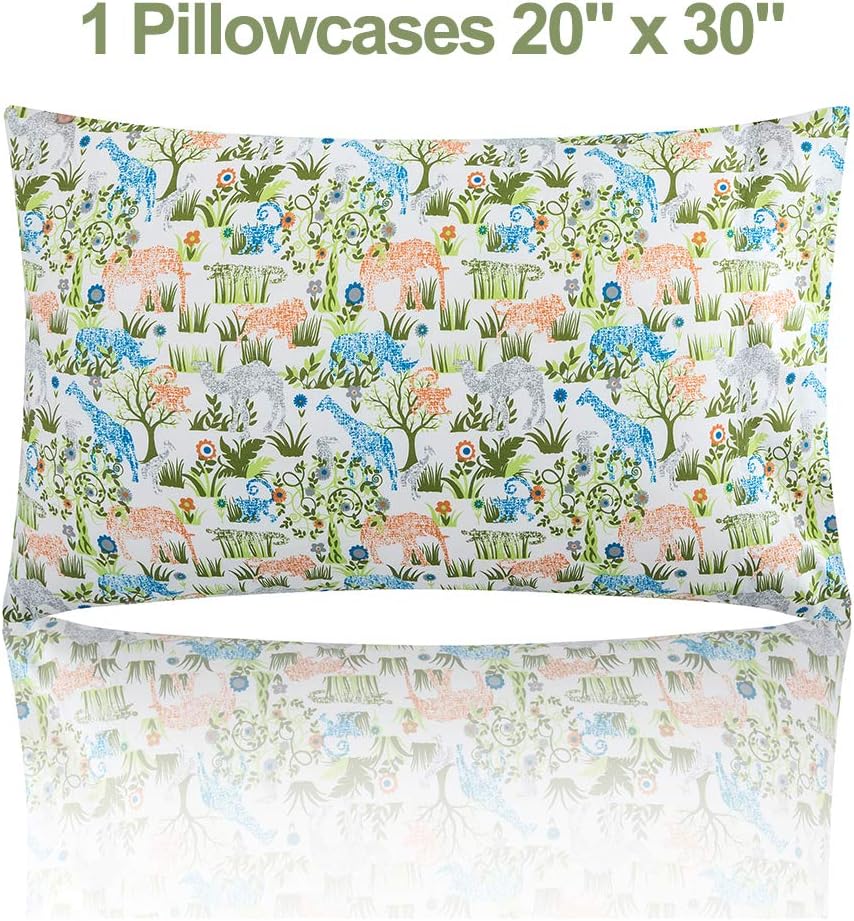 Vonty Jungle Kids Bed Sheet Set Twin