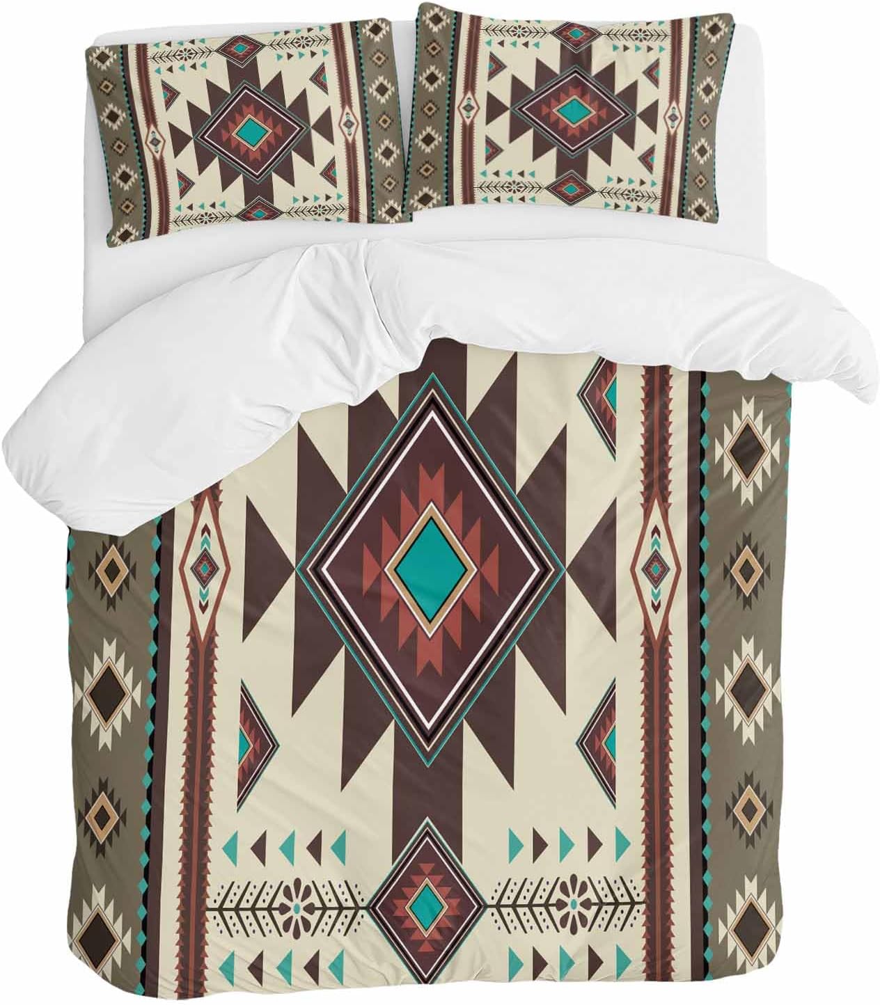 ZOE GARDEN Brown Southwest Duvet Cover Set