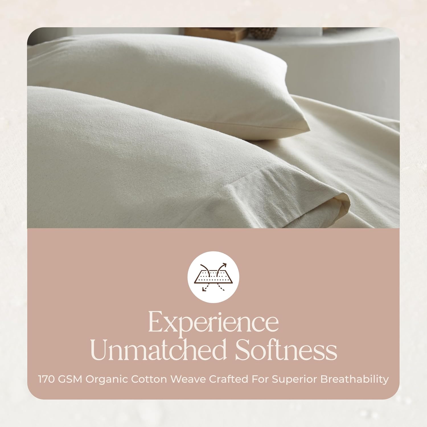 Whisper Organics Organic Flannel Sheets Twin XL Set
