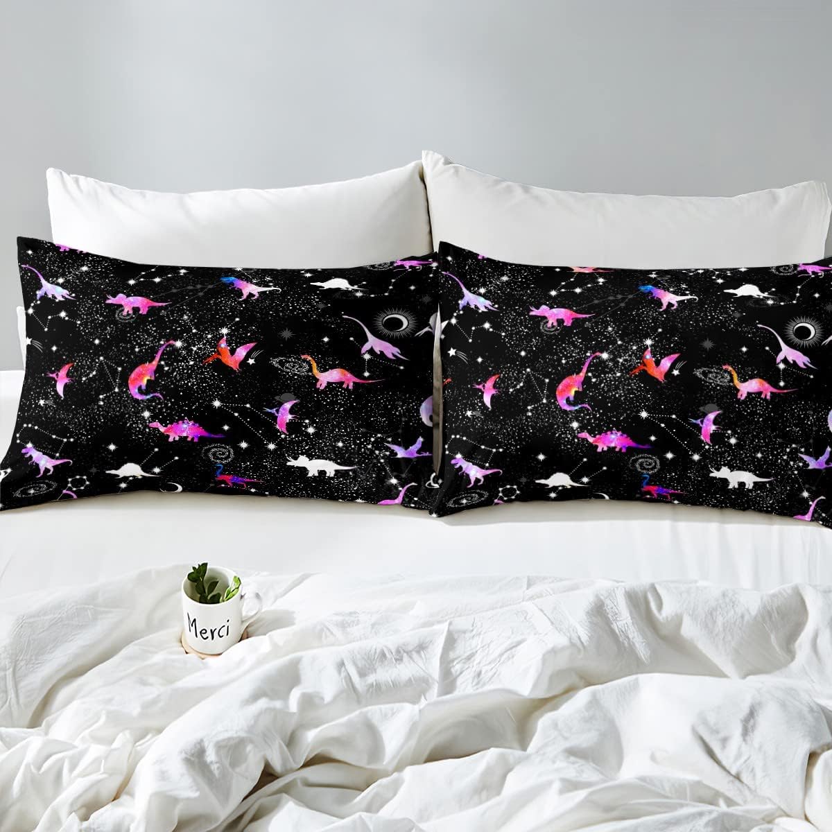Erosebridal Dinosaur Silhouette Sheet Set for Kids