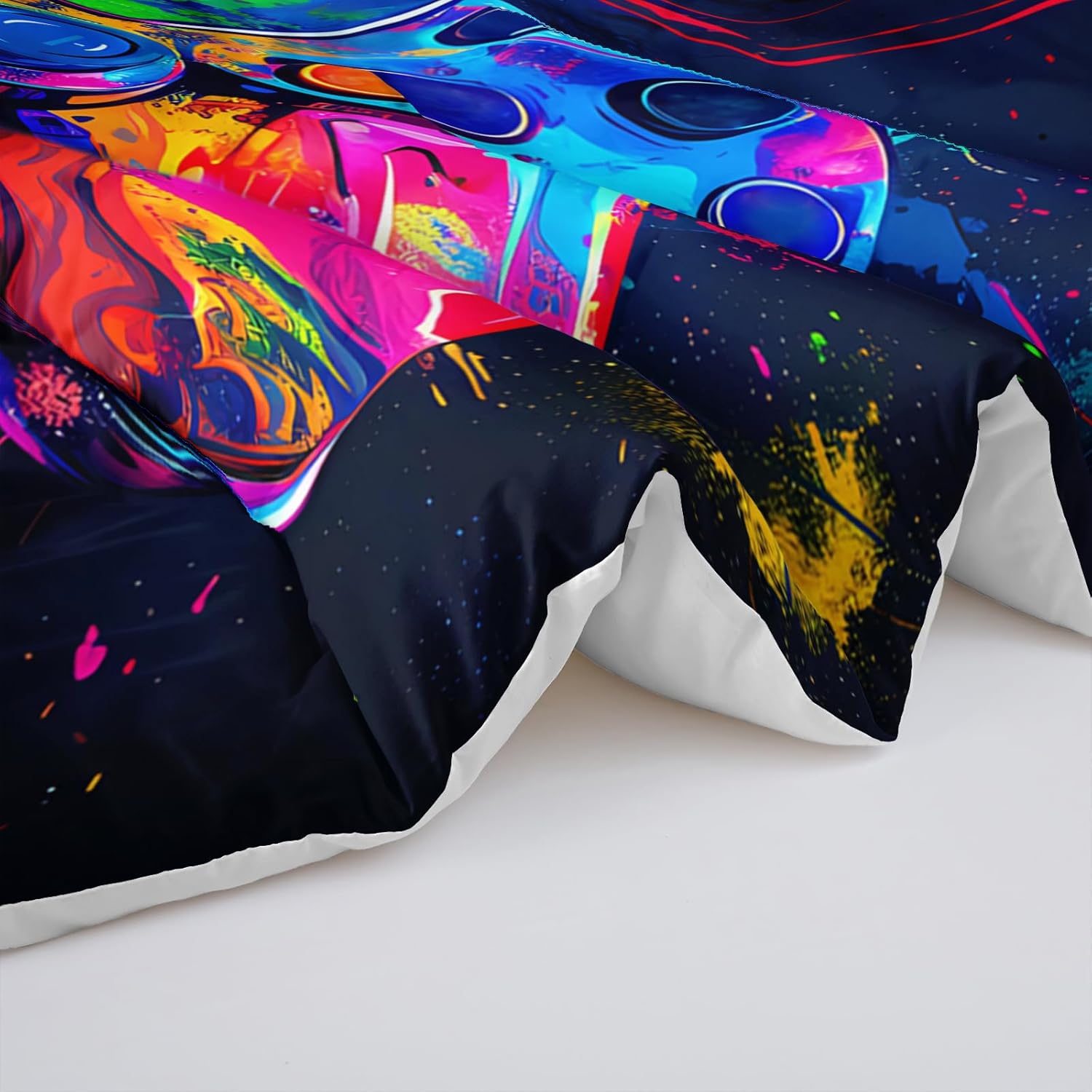 OUIXOTIC 3D Gaming Comforter Set for Boys Full Size