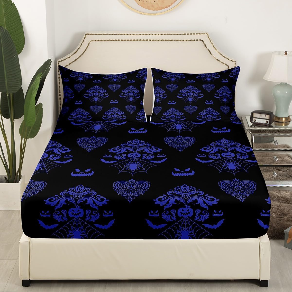 Castle Fairy Gothic Halloween Fitted Sheet Twin Size