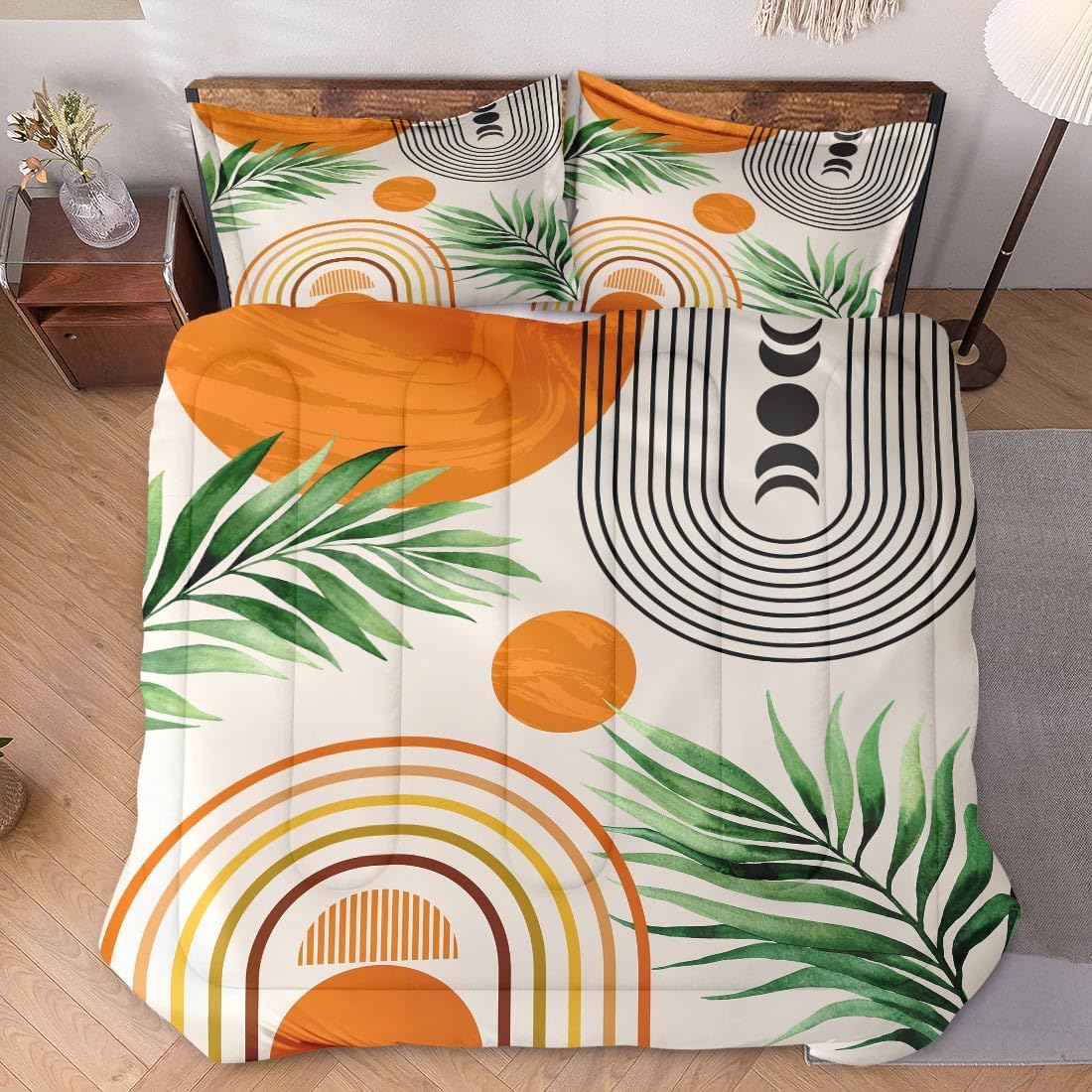 WeCozy King Size Comforter Set with 2 Pillowcases