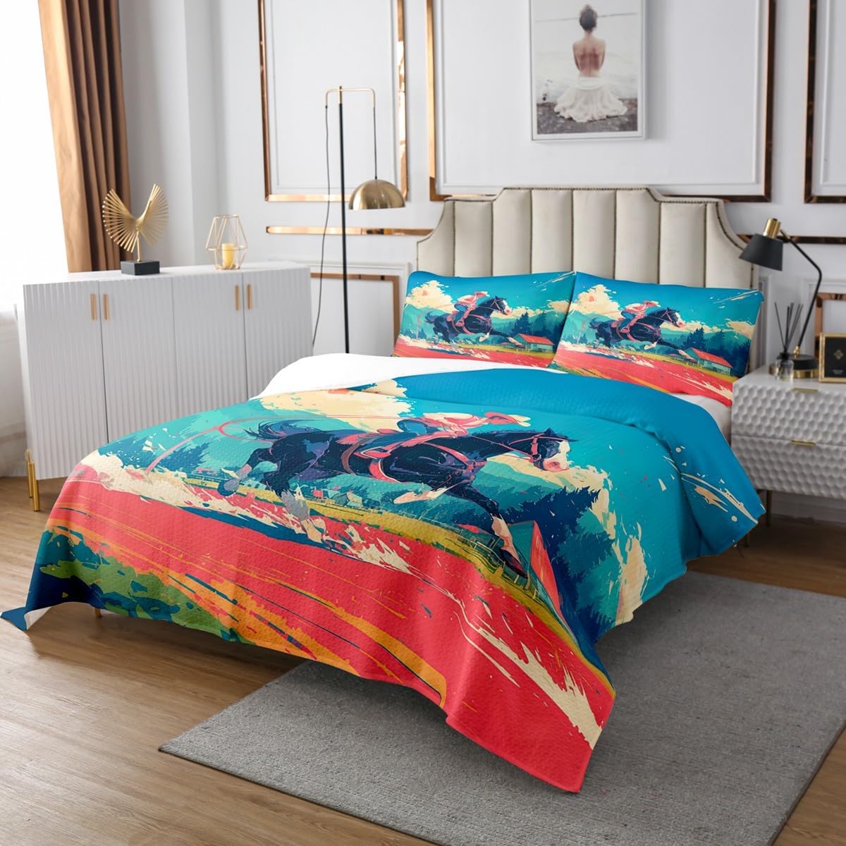 Erosebridal Western Cowboy Bedspread Set Queen