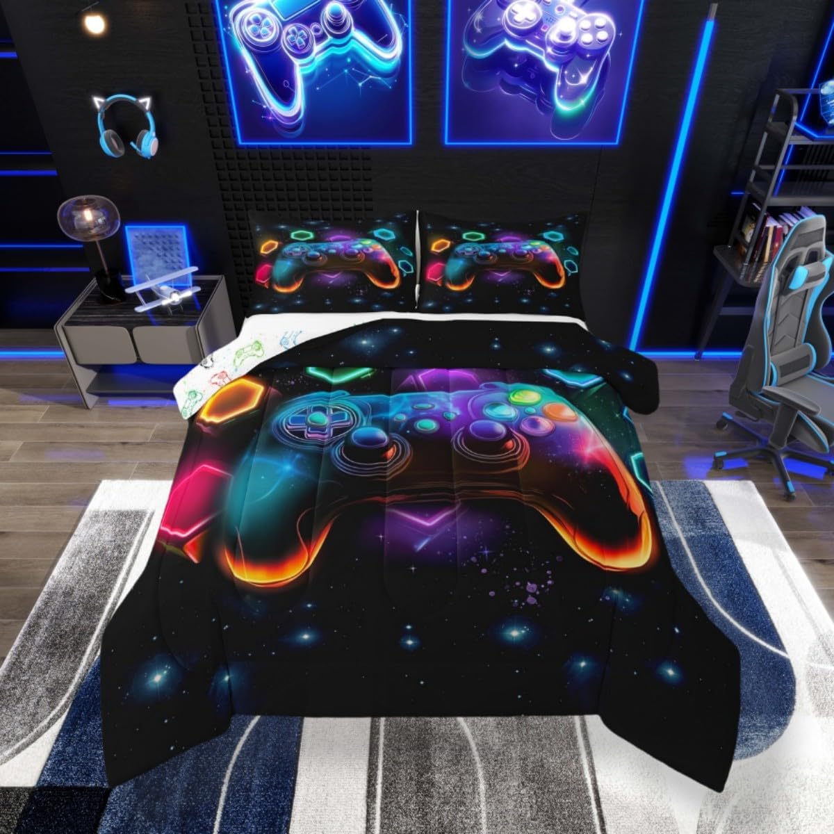Erosebridal Gaming Comforter Set for Boys King Size
