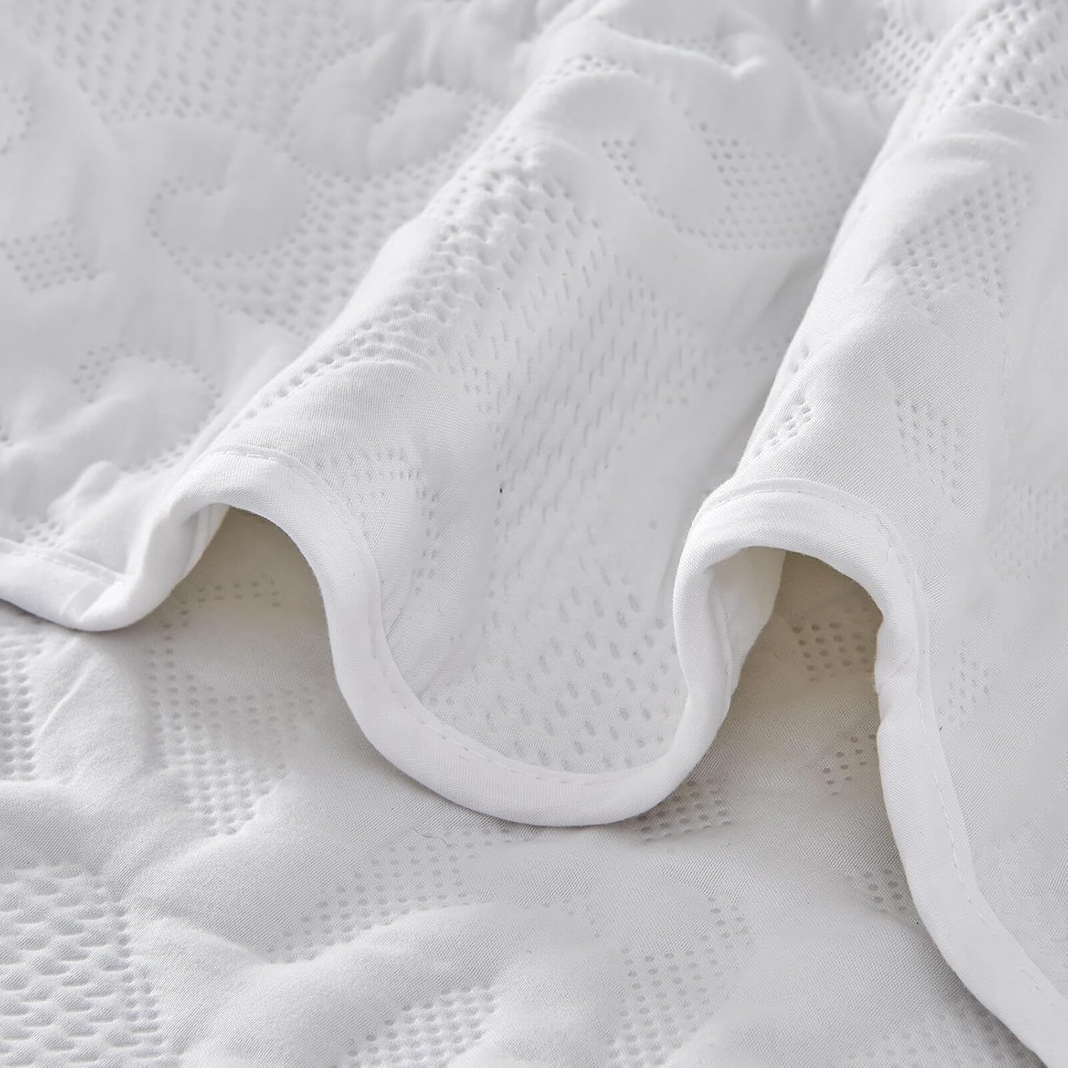 Kingnex King Size Bedspread Set 3 Pieces White