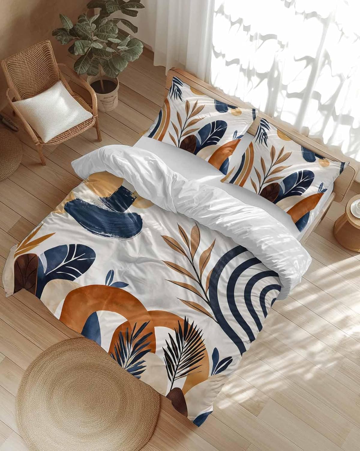 ZOE GARDEN Bohemian Queen Duvet Cover Set 3 pcs