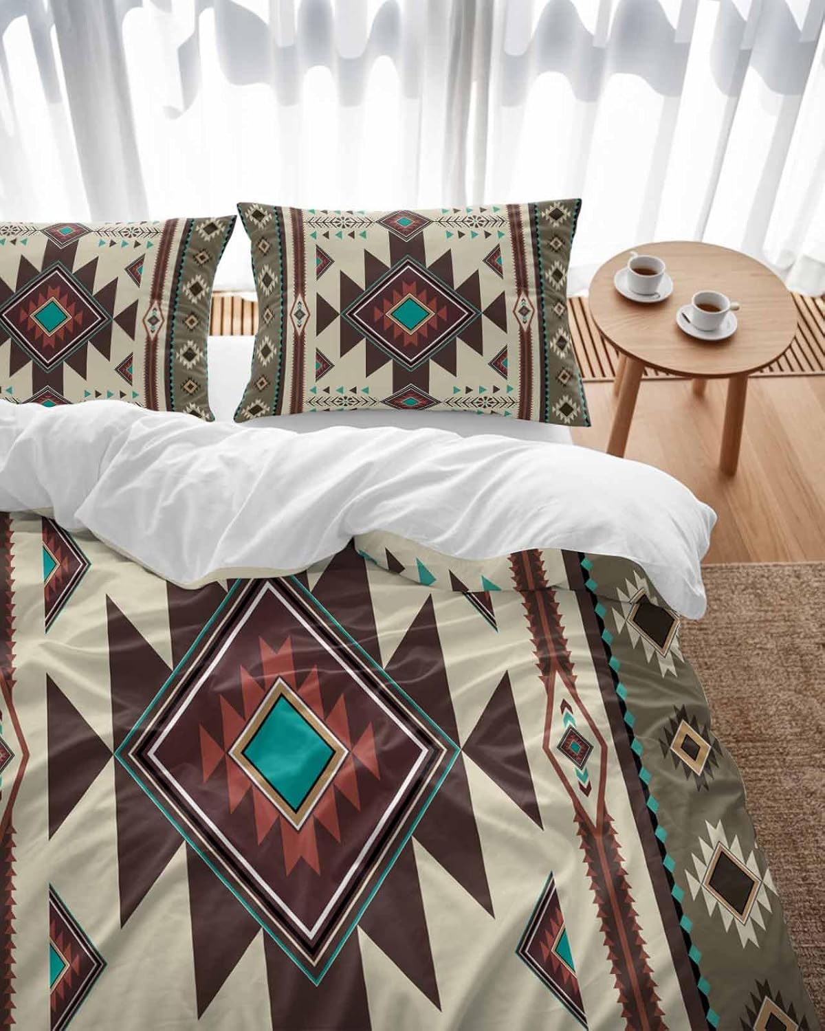 ZOE GARDEN Brown Southwest Duvet Cover Set