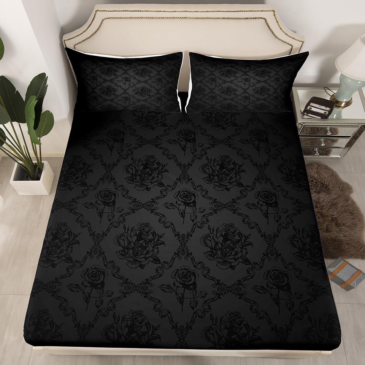 Feelyou Gothic Queen Sheet Set with Deep Pockets 1