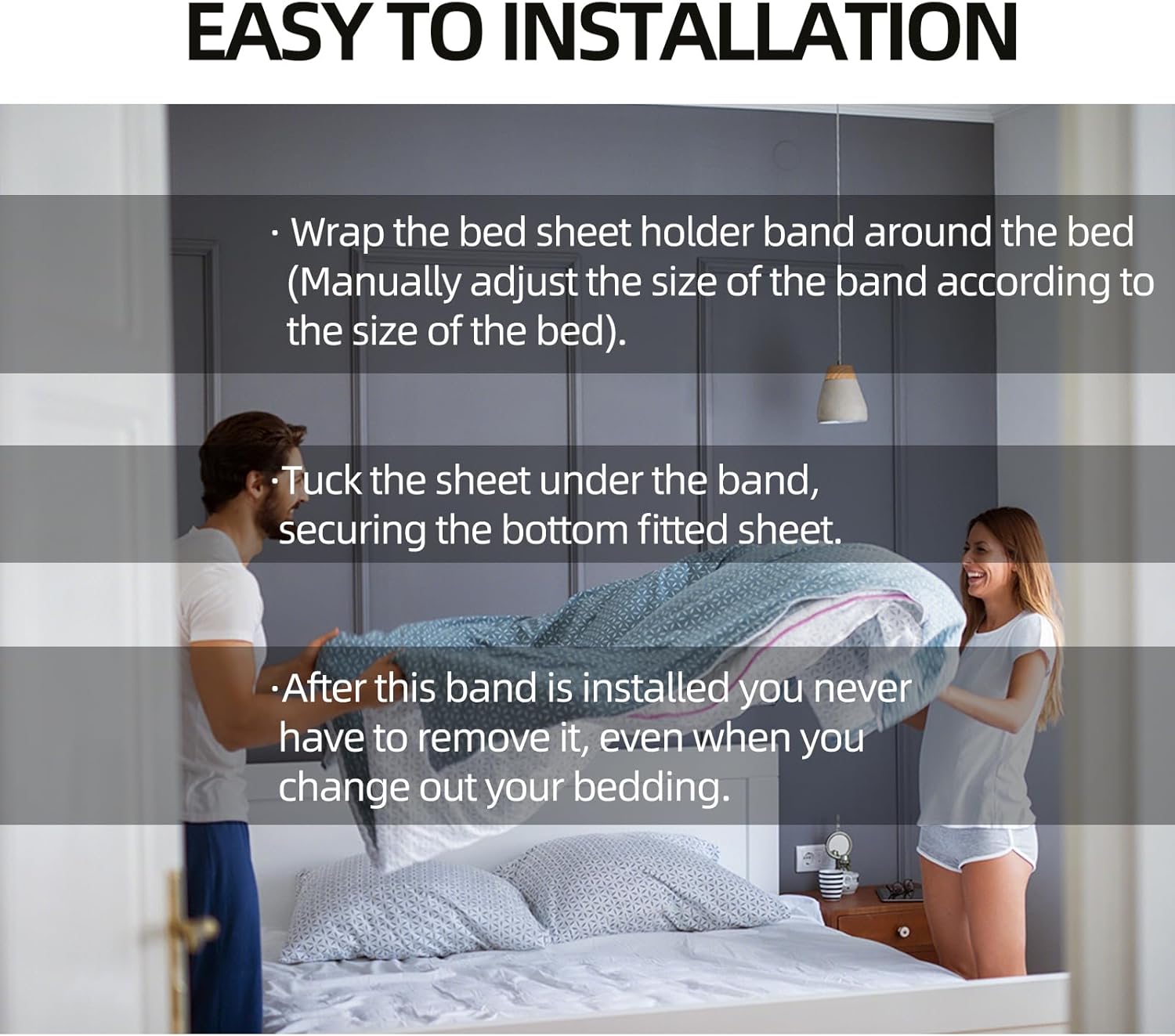 Kybitu Bed Sheet Holder Straps for Twin Full Mattress