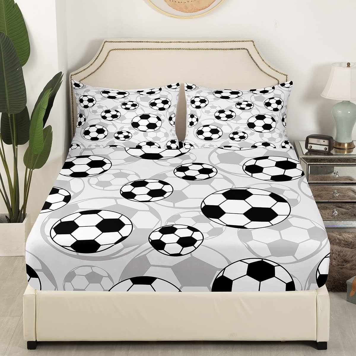 Feelyou Football Bed Sheet Set for Kids