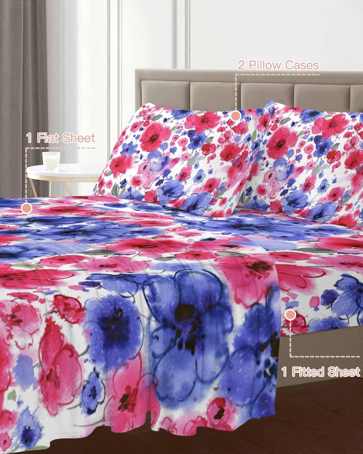 Boanket 4th of July Full Sheet Set 4 Piece Microfiber 1