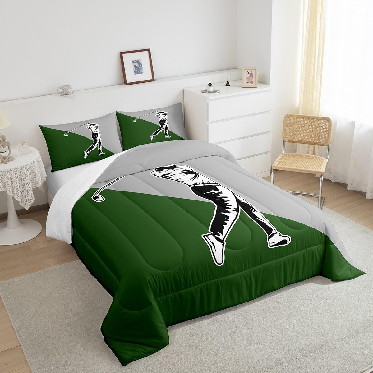 Manfei Golf Kids Comforter Set Full Size