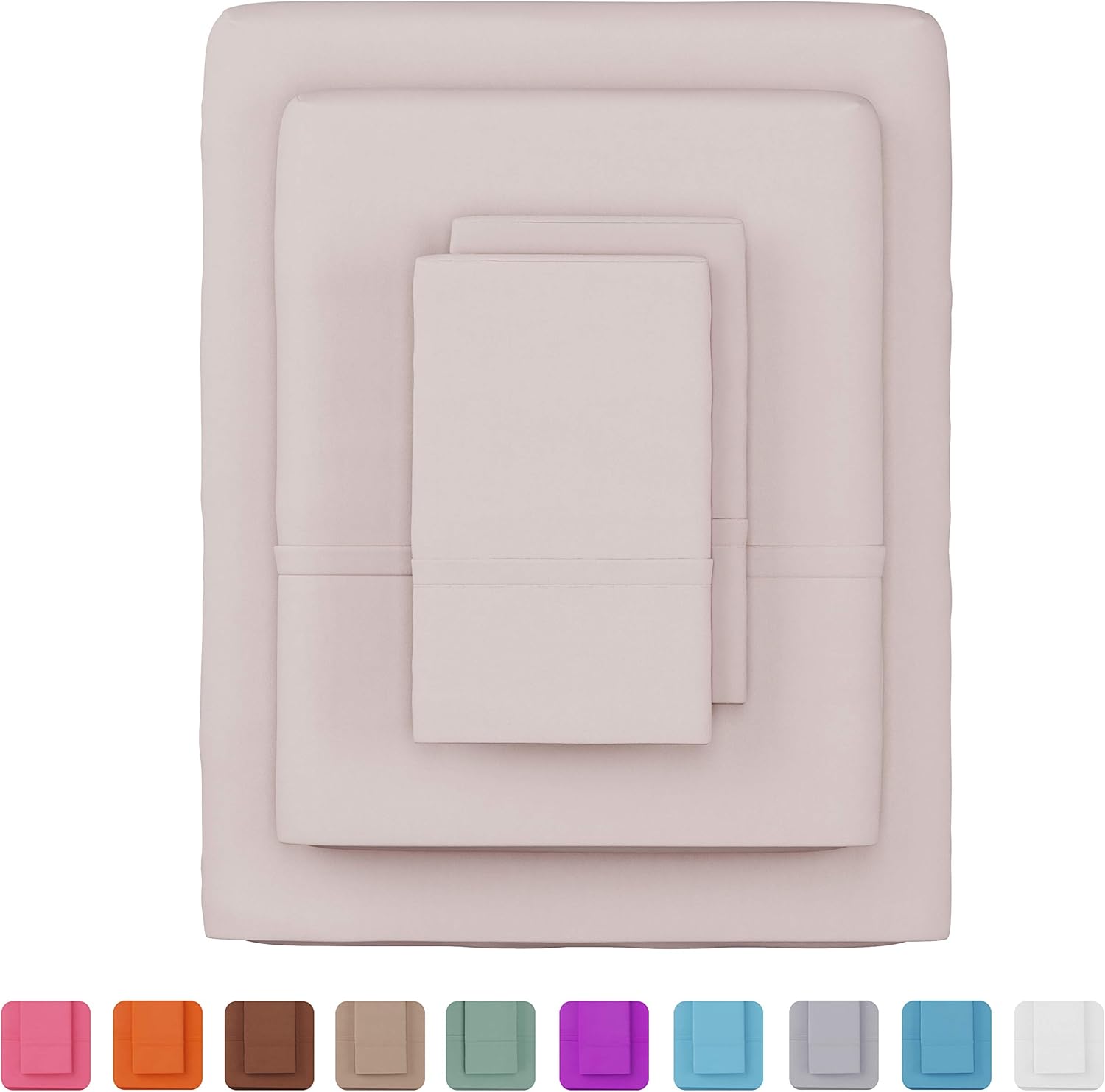 Lavish Home Brushed Microfiber Sheet Set - Twin XL Beige