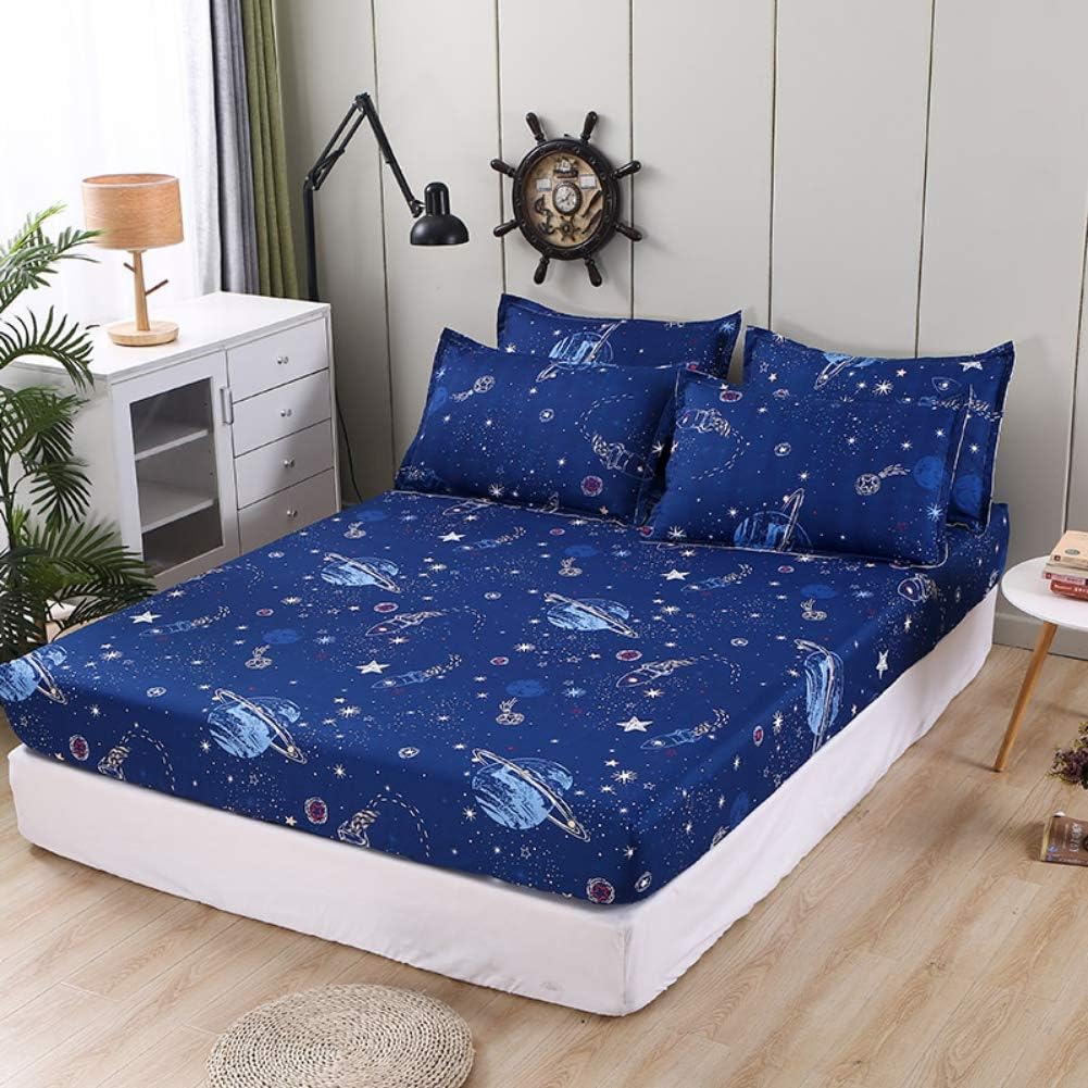 Feelyou Kids Galaxy Space Bed Sheet Set King Size
