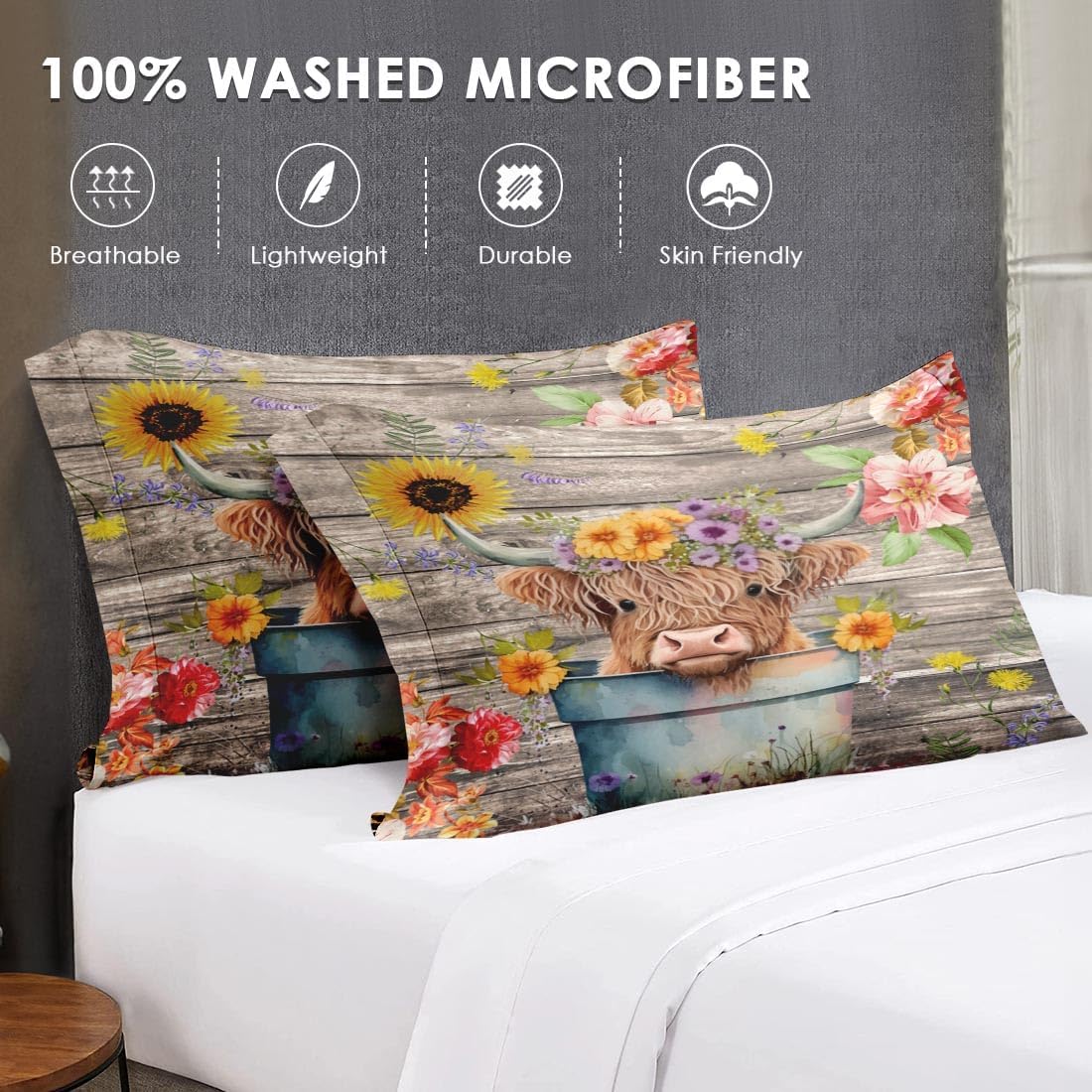 WeCozy 7 Pcs Queen Comforter Set with 2 Pillowcases 2 Shams