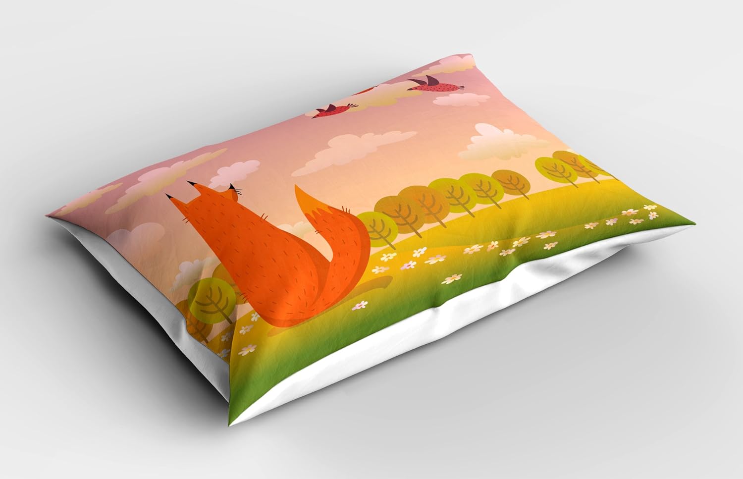 Ambesonne Cartoon Pillow Sham - 36 x 20