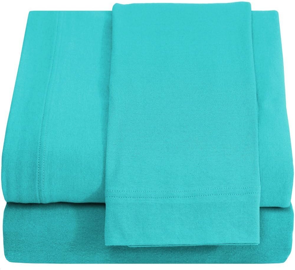100 Cotton Breathable Twin XL Jersey Knit Sheet Set
