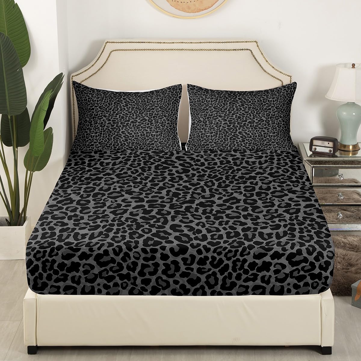 Erosebridal African Cheetah Sheet Set King Size 1