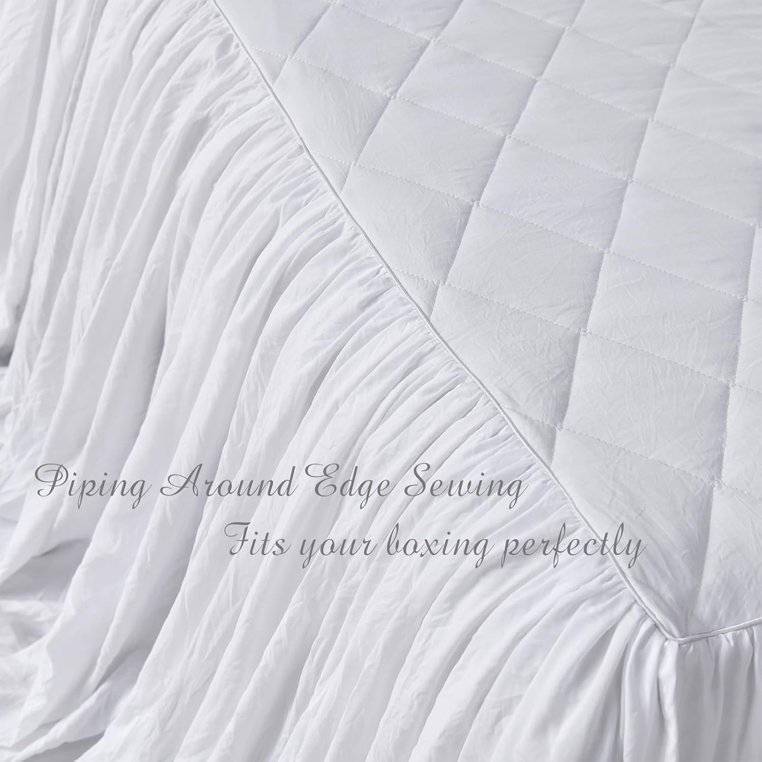 Lady Ann Shabby Ruffle Bedspread Queen Size Set