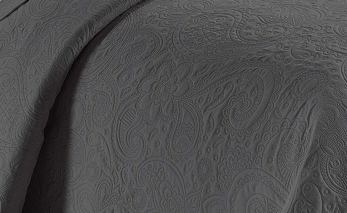 Linen Plus Embossed Coverlet Bedspread Set 1