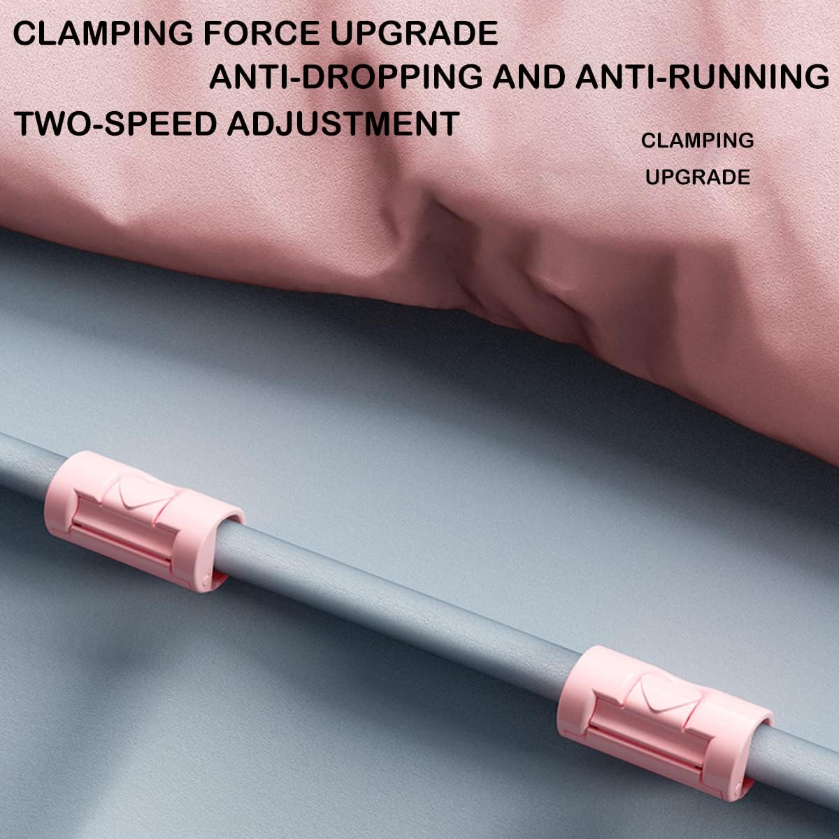 10 Pack Bed Sheet Grippers with Two-Speed Adjustment