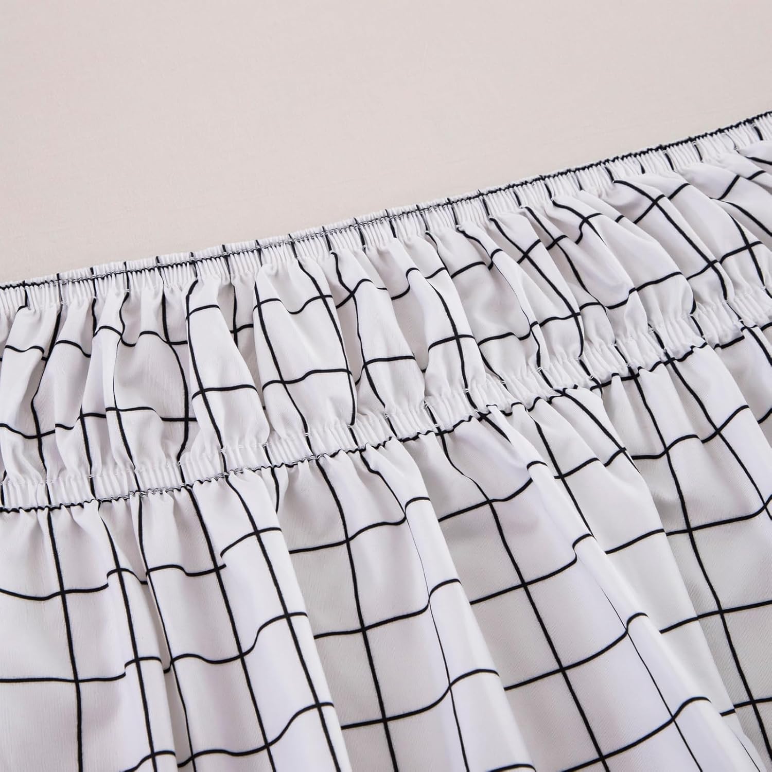 BESTORI Wrap Around Ruffled Bed Skirt Twin 39 x 75 15 Drop White