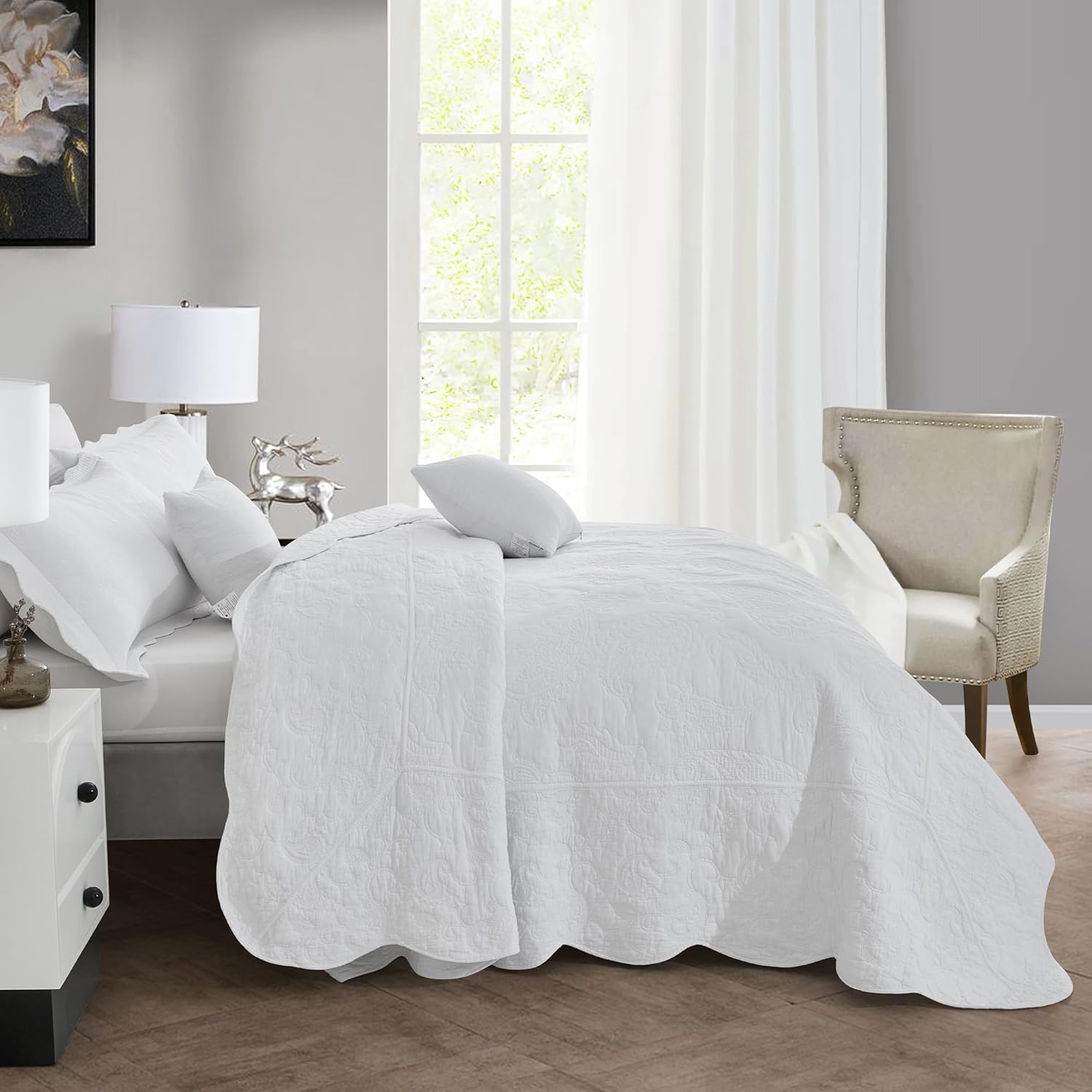 HZ HY Oversized King Bedspread Set 138x122