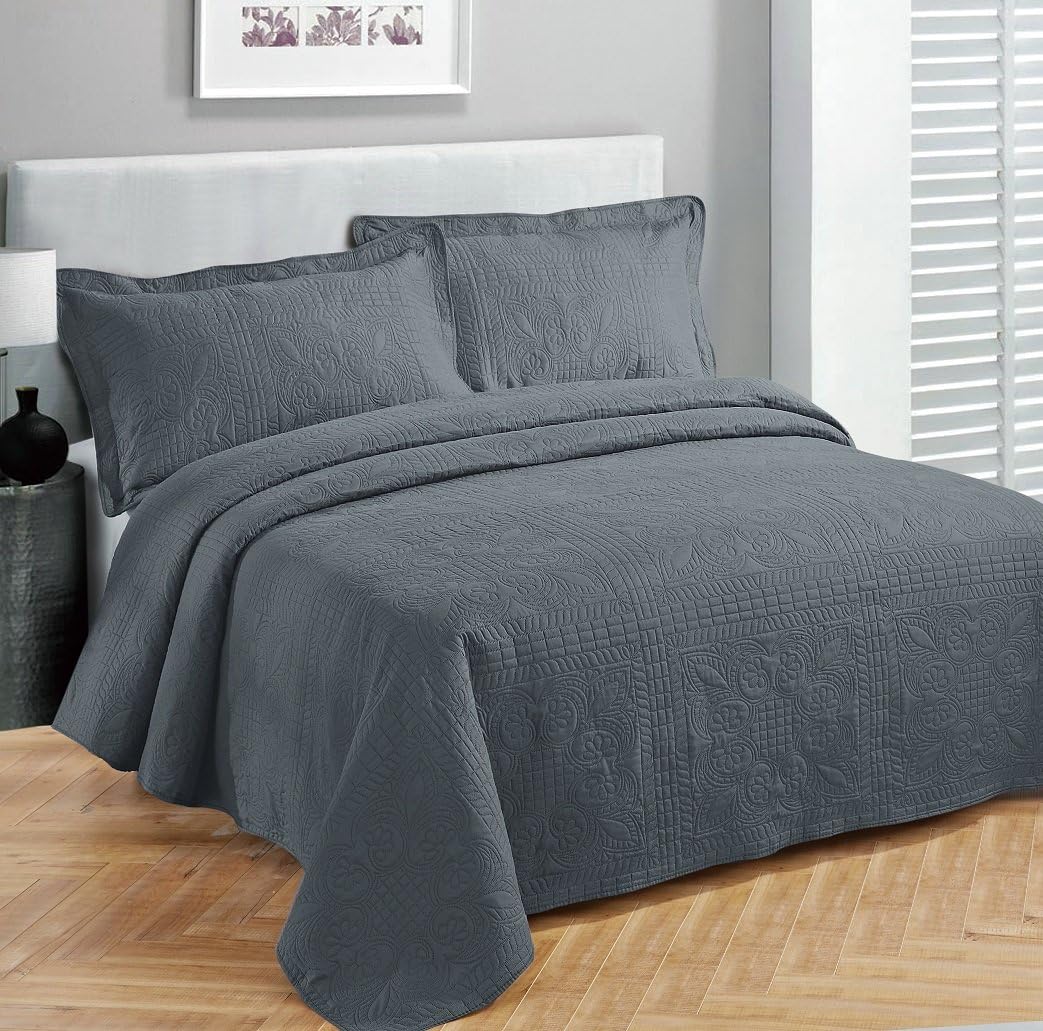 Fancy Linen Luxury Bedspread Coverlet Set