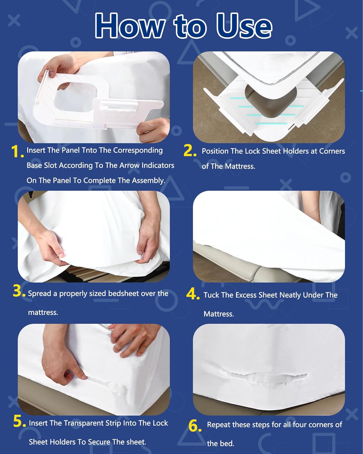 Btiztlla Tug Proof Sheet Holders Set for King Queen