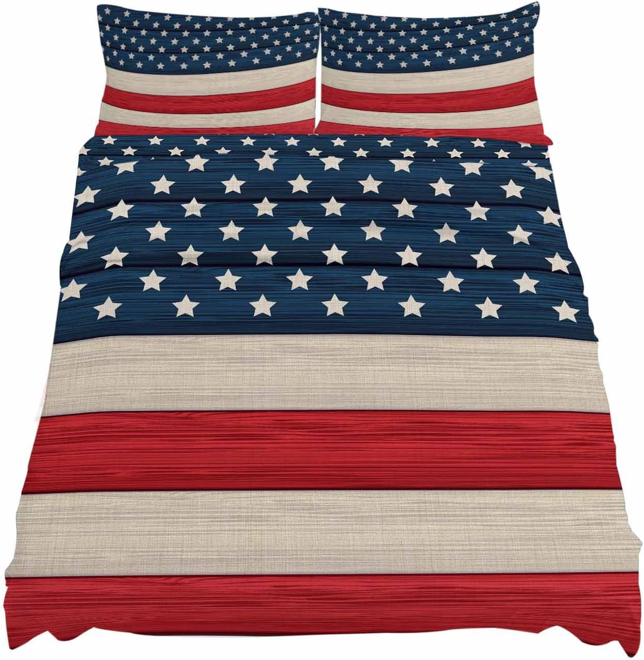 Boanket 4th of July 4 Piece Microfiber Sheet Set