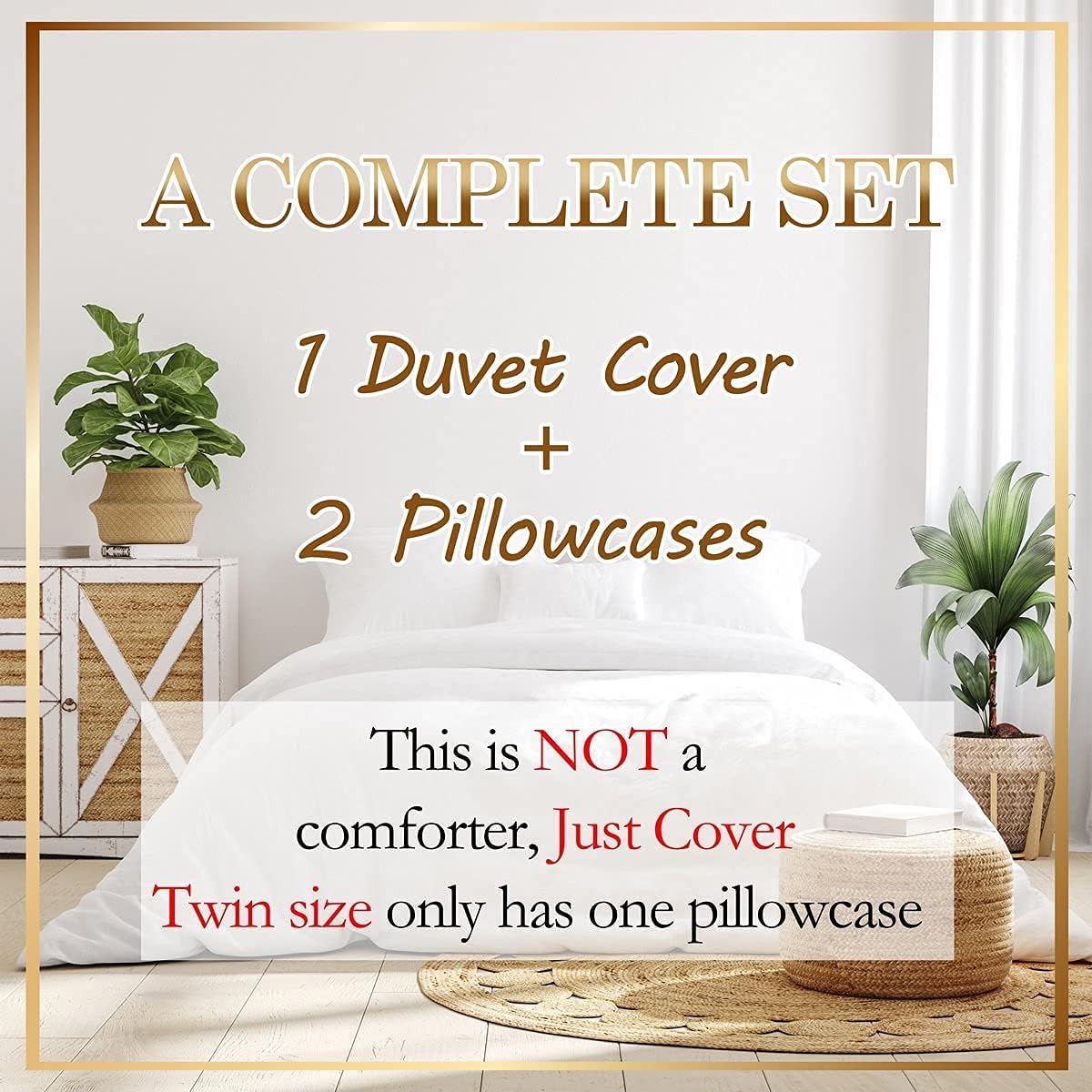 Manfei Western Cowboy Duvet Cover Set Twin Size