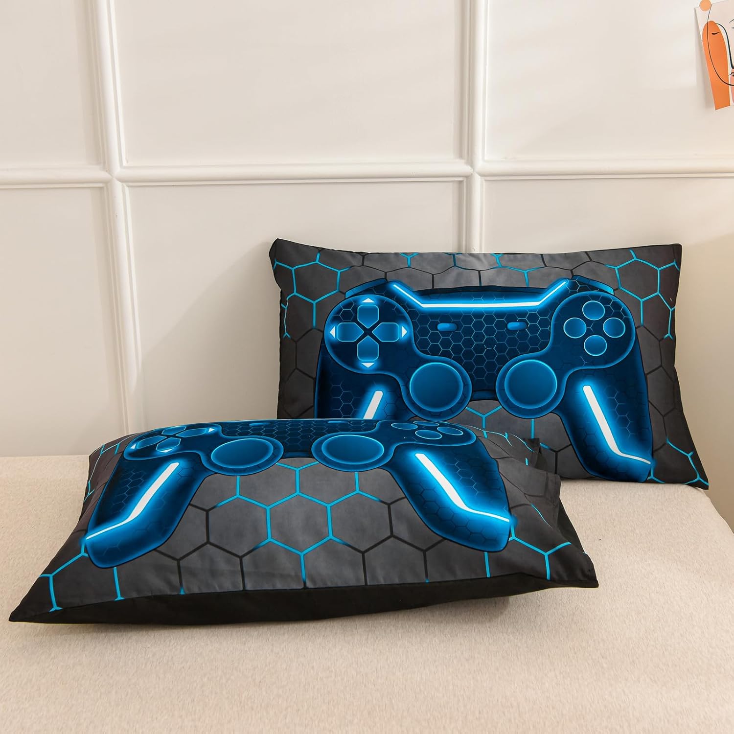 NTBED Game Console Comforter Set - Blue King 3D Design