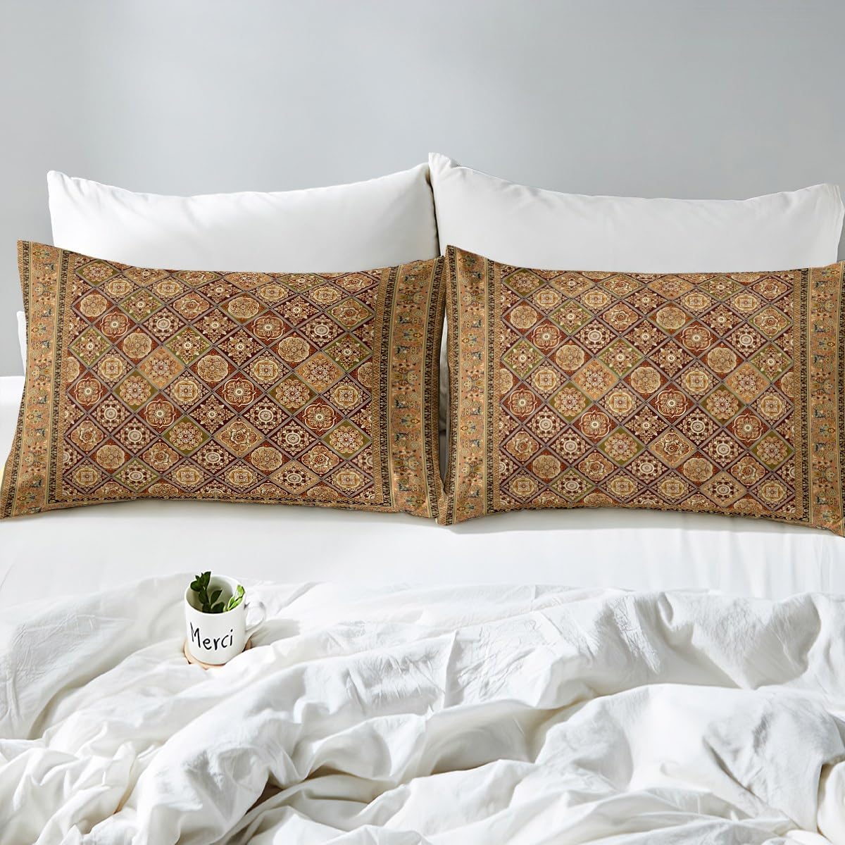 Feelyou Boho Paisley Duvet Cover Set Kids