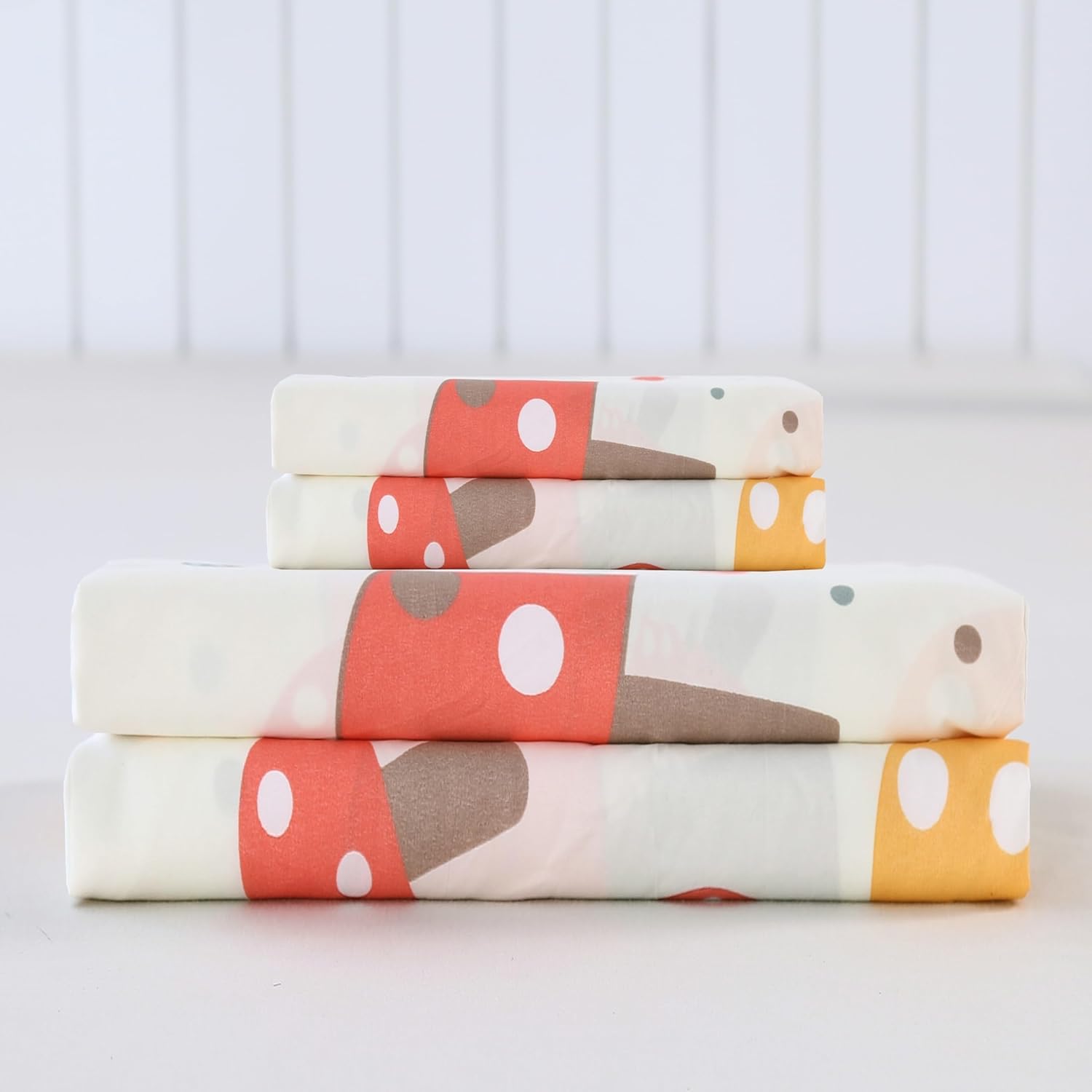SDIII Cute Mushroom Twin Sheet Set with Pillowcases 1
