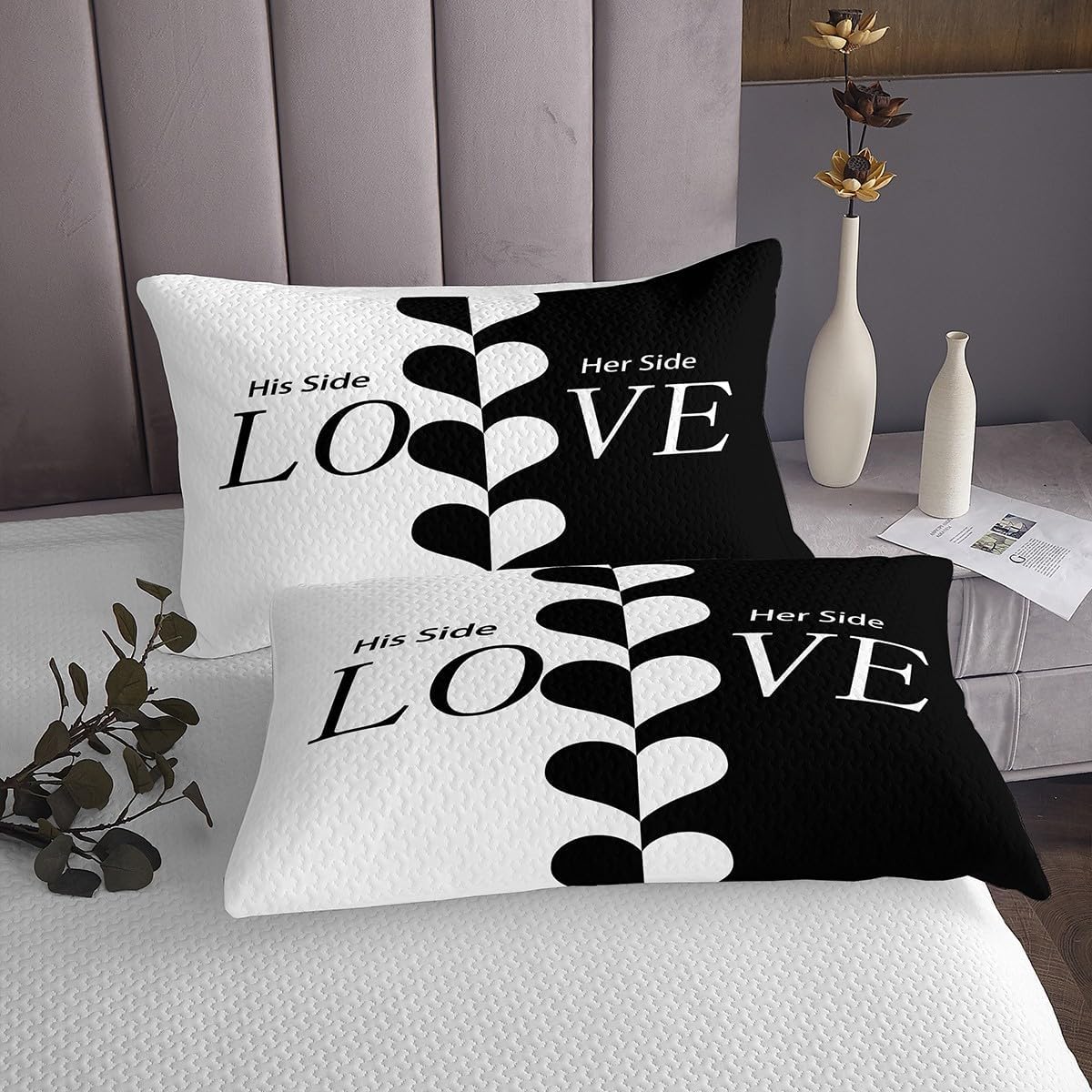 Erosebridal Queen Bedspread Set with 2 Pillow Cases