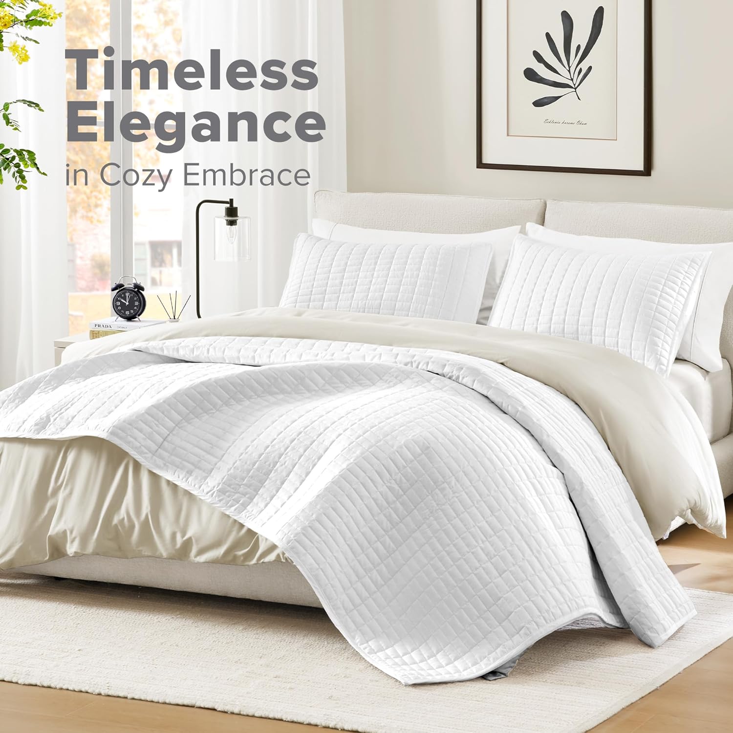 Comfort Spaces King Quilt Set with Shams 3 Piece