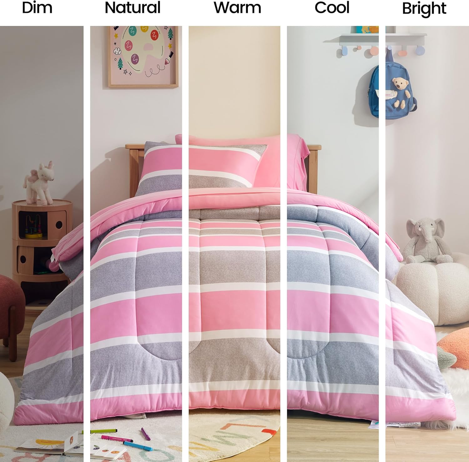 SLEEP ZONE Kids Comforter Set Full Queen Size
