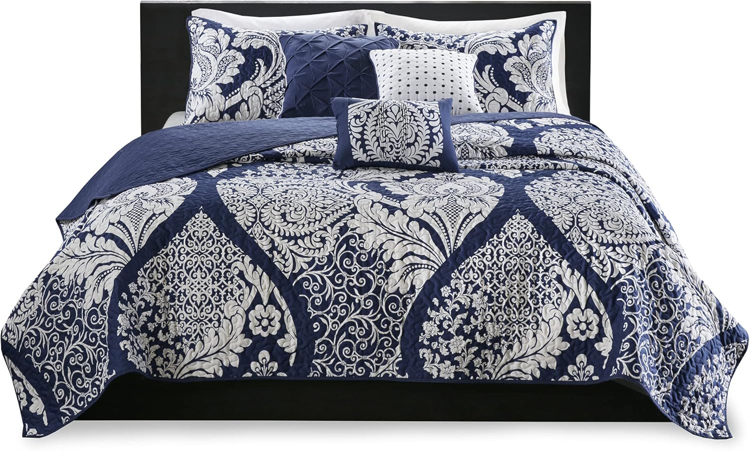 Madison Park Vienna Reversible Cotton Quilt 6 Piece Set