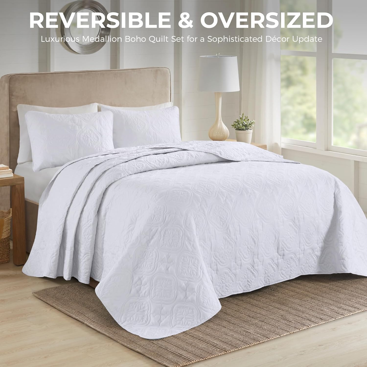 510 DESIGN Oakley Reversible Quilt Set 3 Piece