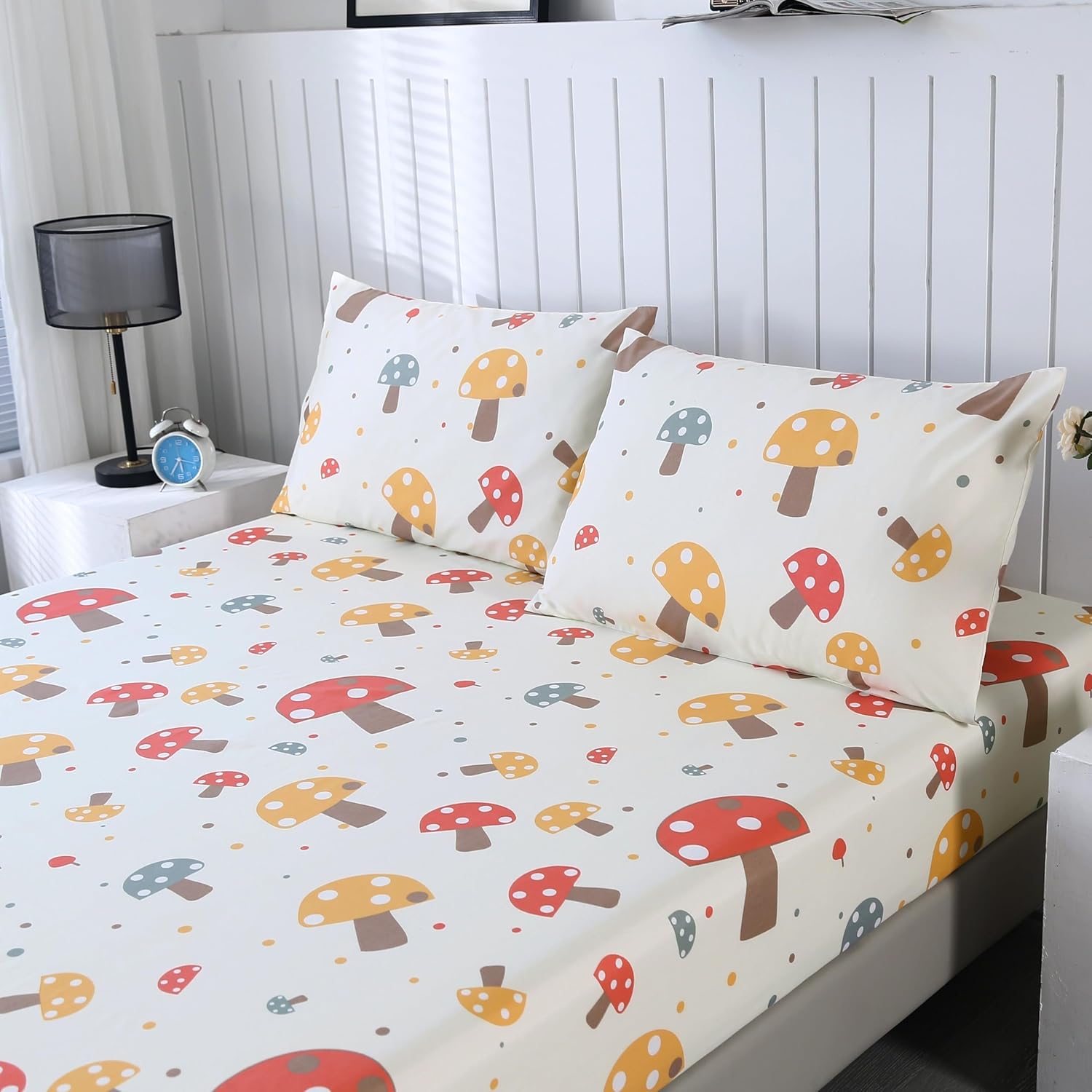 SDIII Cute Mushroom Twin Sheet Set with Pillowcases 1