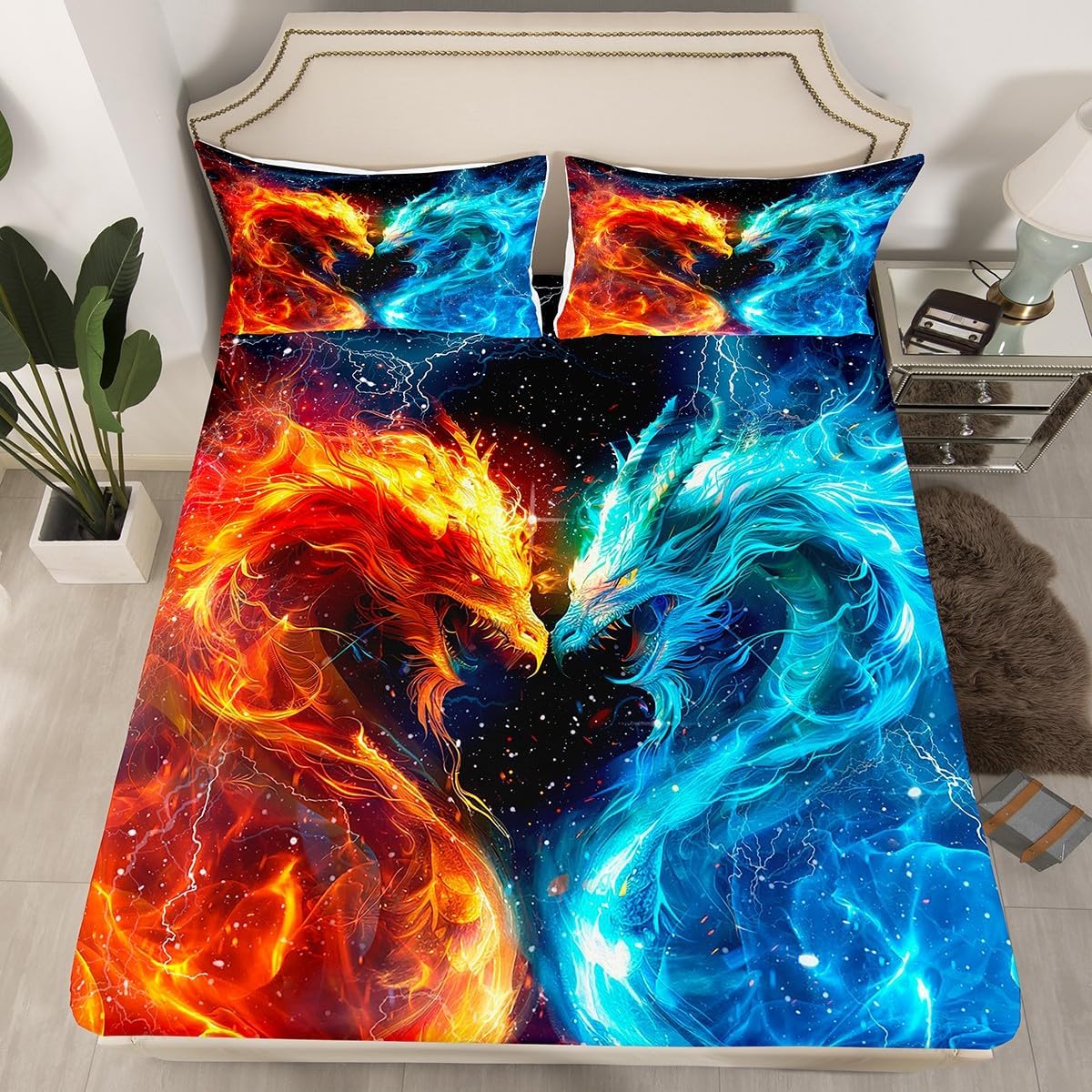 Feelyou Dragon Monster Sheet Set King Size