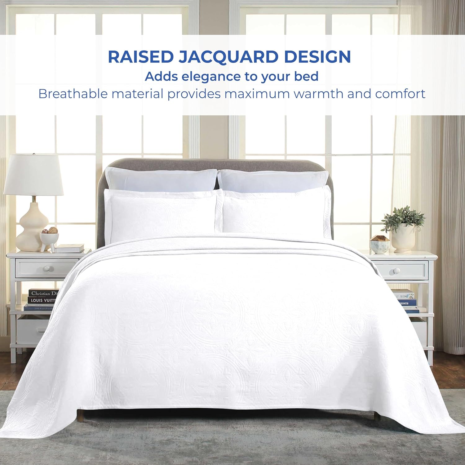 Superior 3 Piece Celtic Circles Cotton Bedspread Set