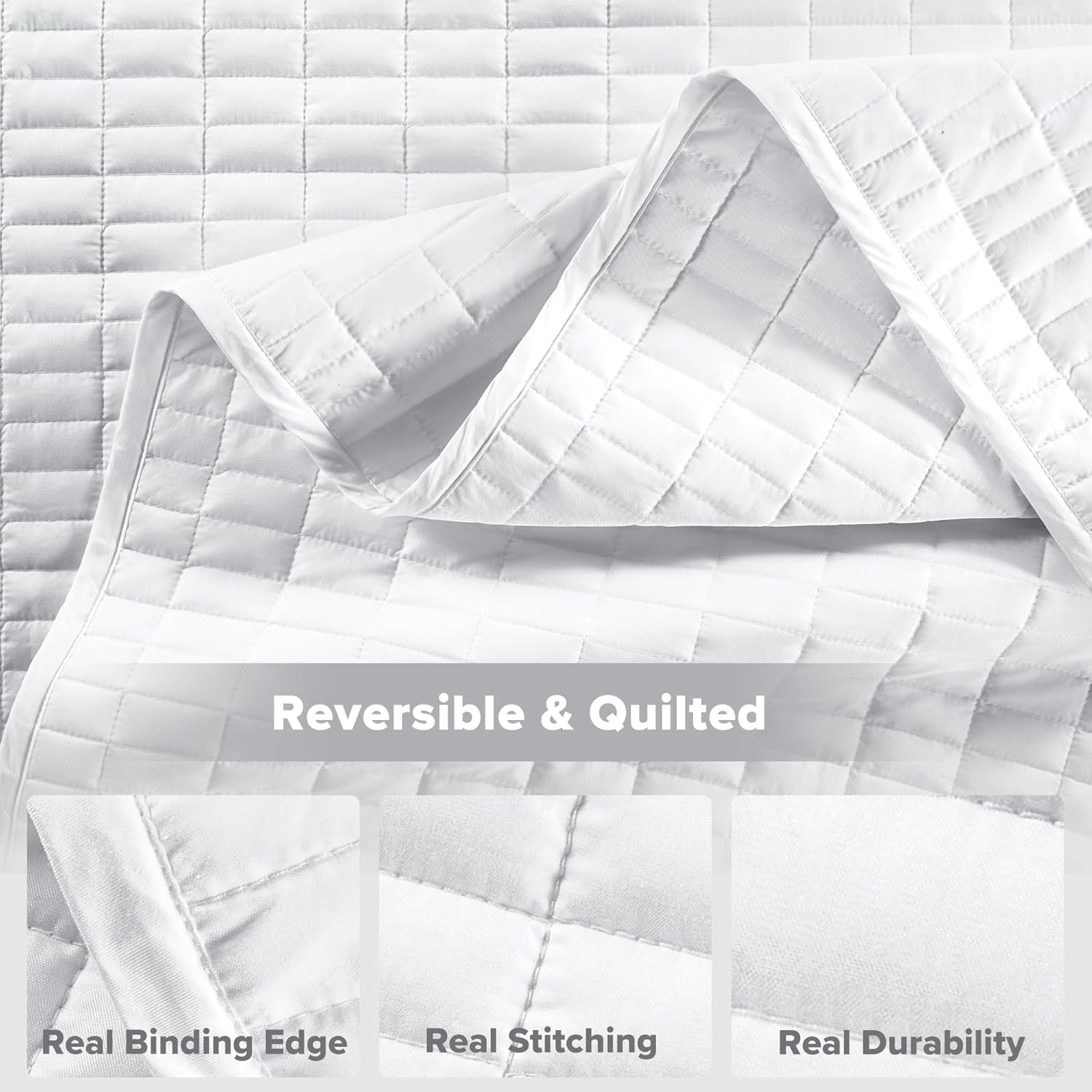 Comfort Spaces King Quilt Set with Shams 3 Piece
