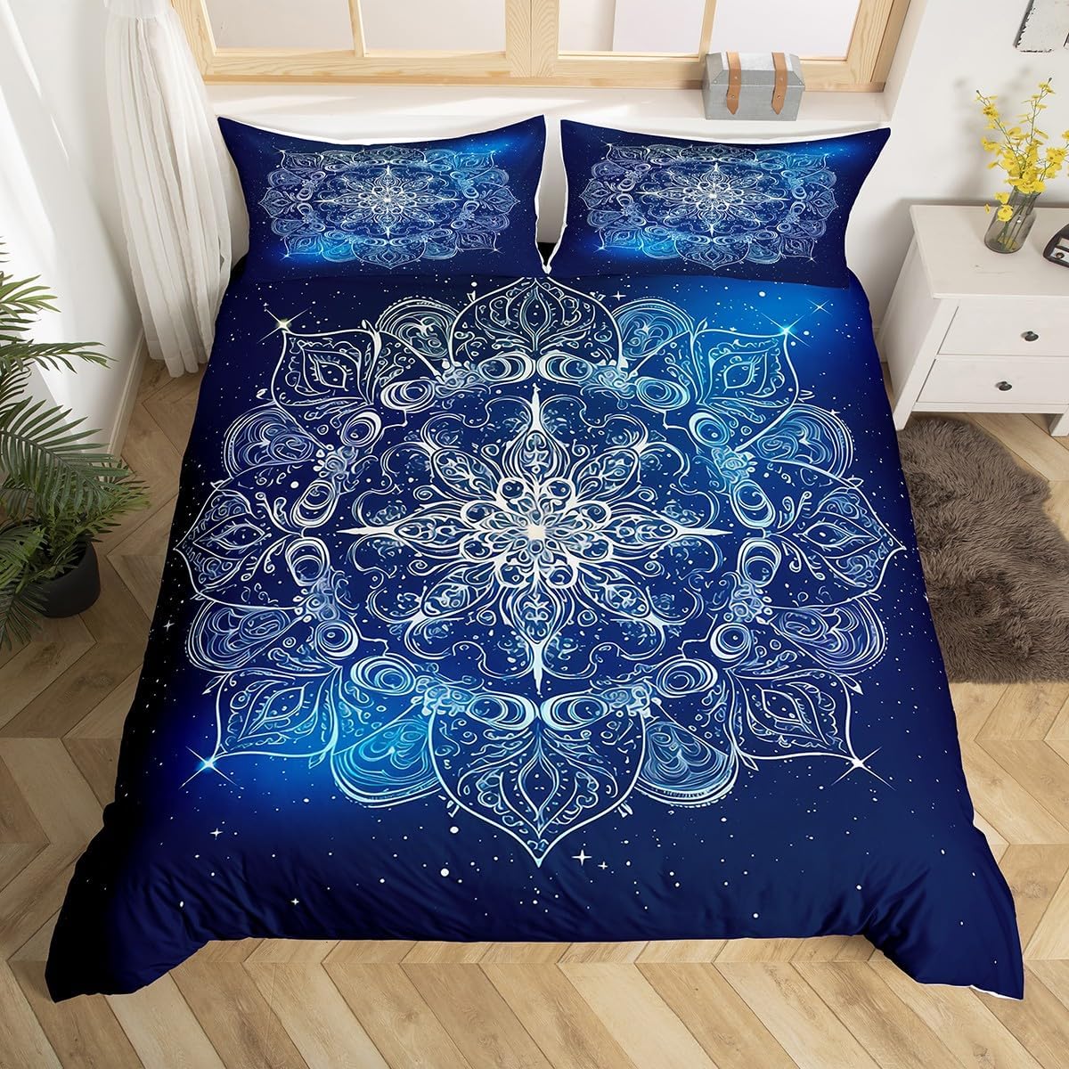 Feelyou Outer Space Theme Duvet Cover Set