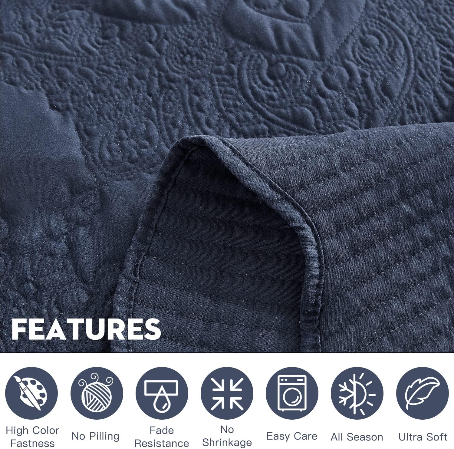 HZ HY Oversized King Bedspread Set 5 Piece 1