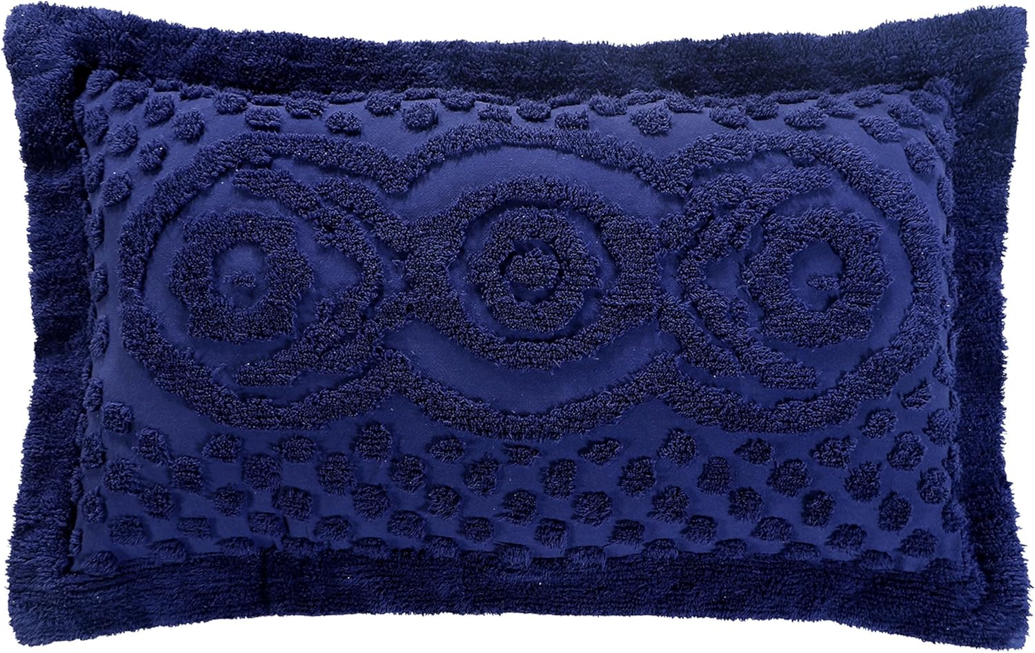 Better Trends Chenille Bedspread Set King Size Navy